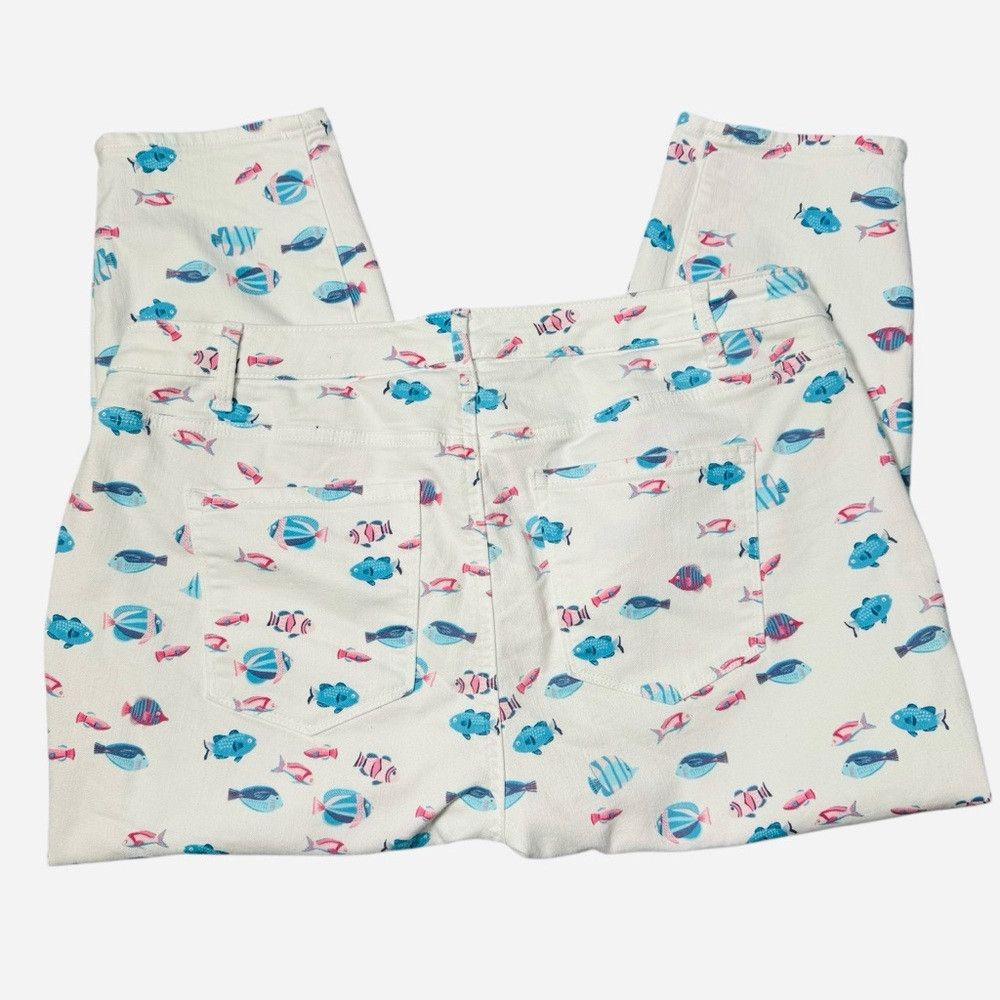 Talbots Talbots High Waist Jegging Crop Pants Fish Print Jeans Size Size 40" / US 18 - 4 Thumbnail