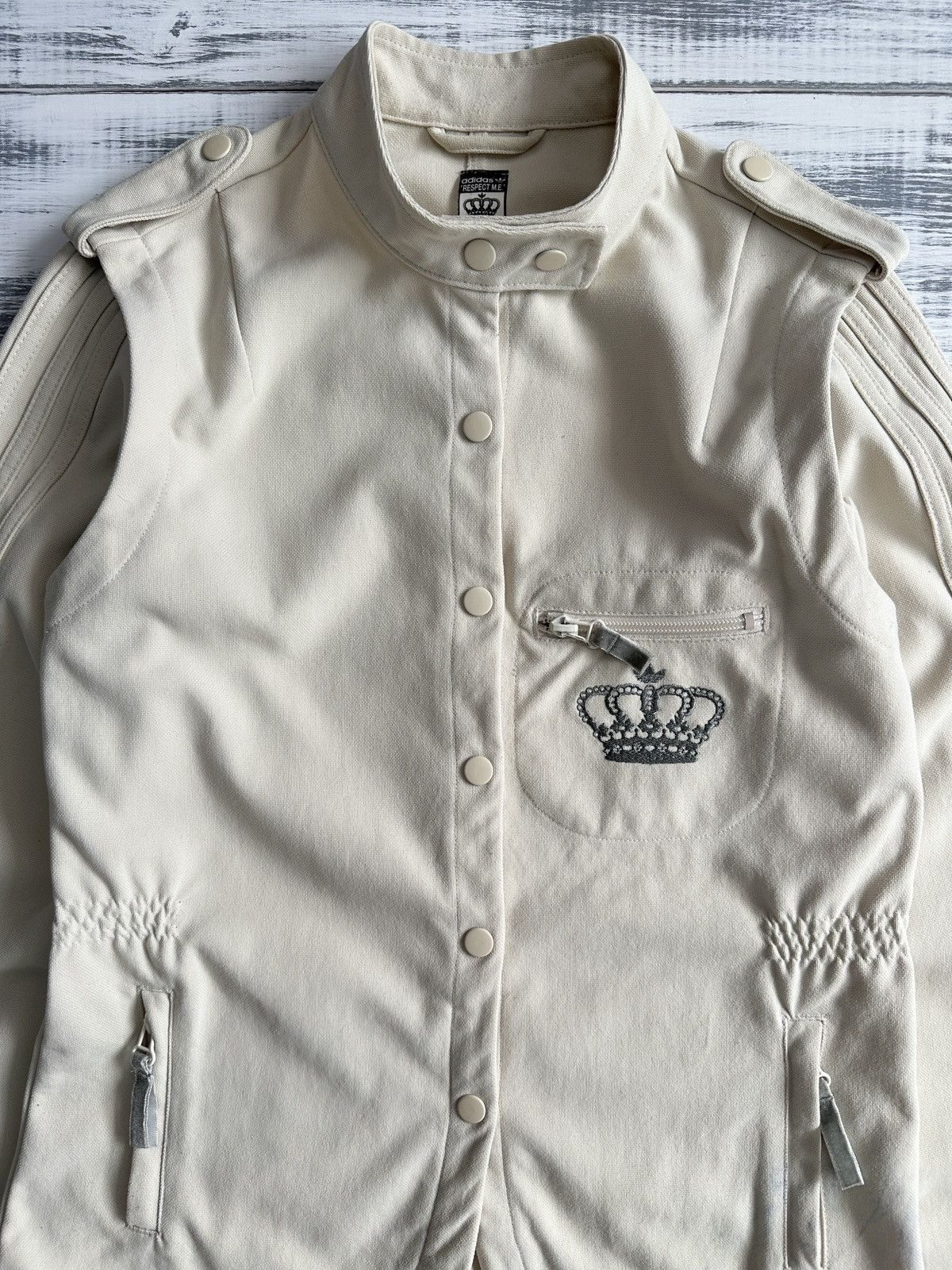 Adidas Y2K ADIDAS x Missy Elliott RESPECT ME Military Blazer Jacket Size XS / US 0-2 / IT 36-38 - 5 Thumbnail
