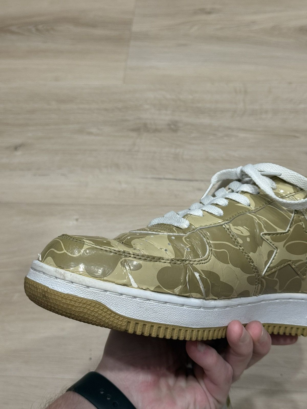 Bape Bape Footsoldier Desert Camo Bapesta Sneaker Size US 12 / EU 45 - 12 Thumbnail