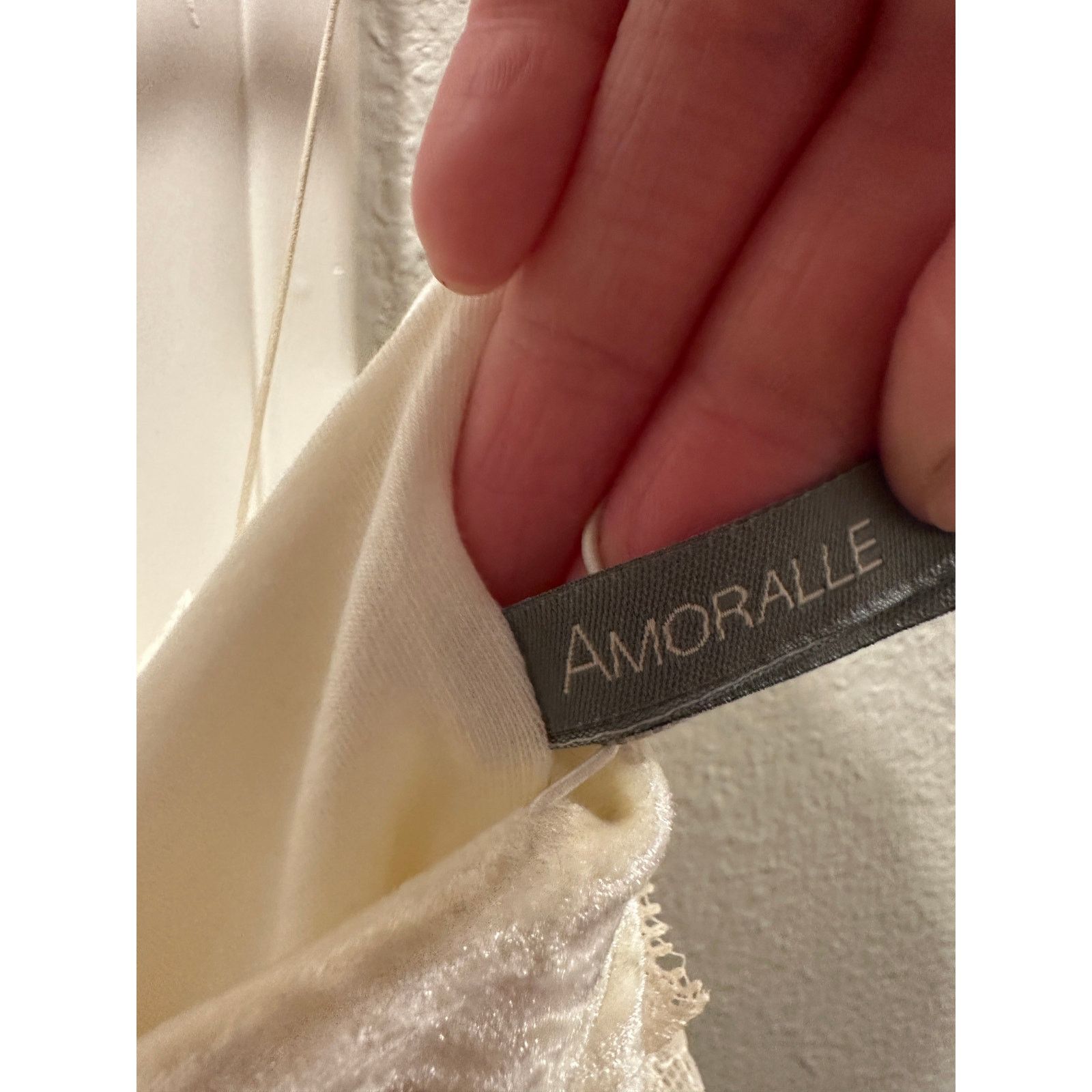 Other Amoralle Ivory Tasseled Lace & Chiffon Ruffle Lingerie Slip Size M / US 6-8 / IT 42-44 - 12 Thumbnail