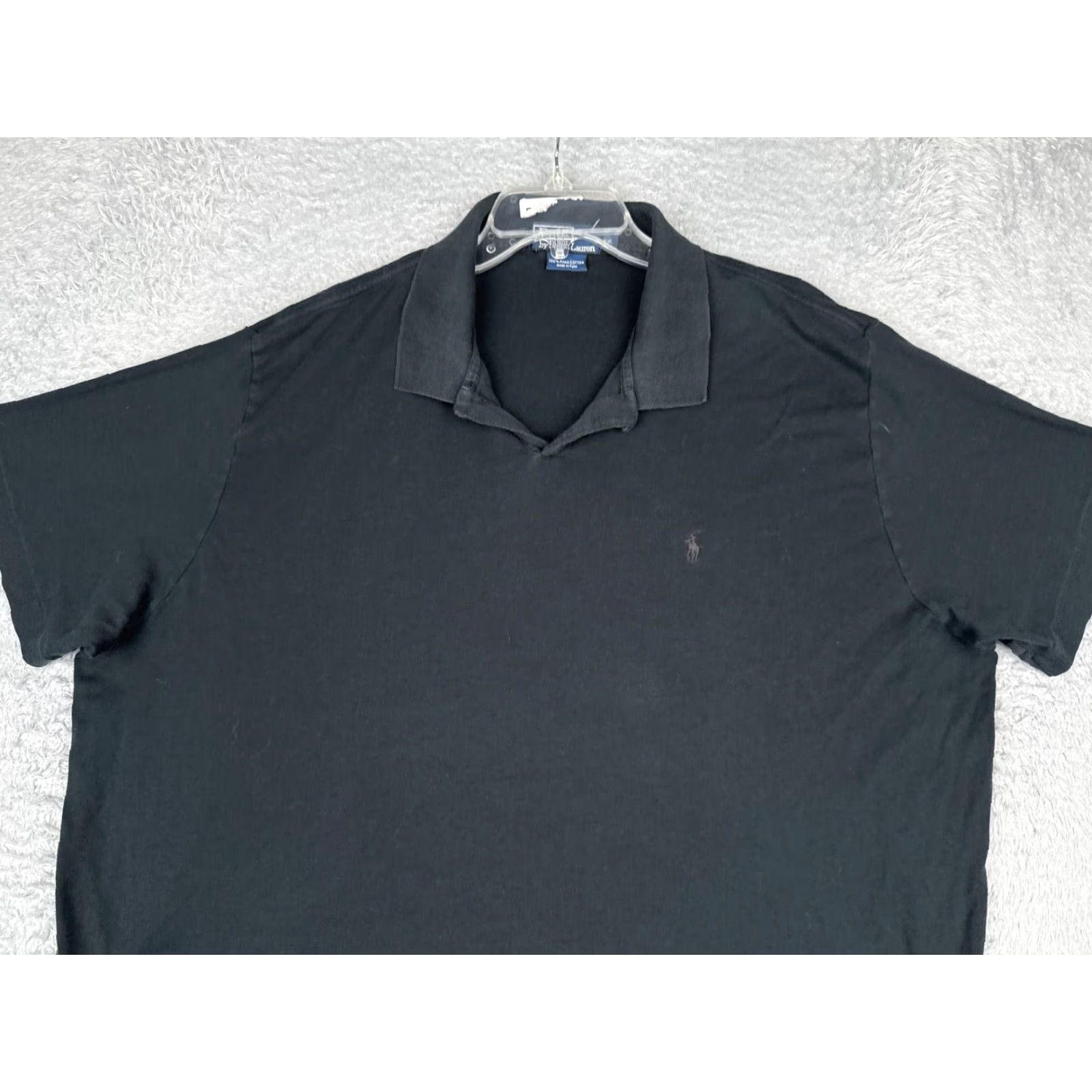 Polo Ralph Lauren Polo Ralph Lauren Polo Shirt Mens 2XL Black Pima Cotton Embroidered Logo Size US XXL / EU 58 / 5 - 4 Thumbnail