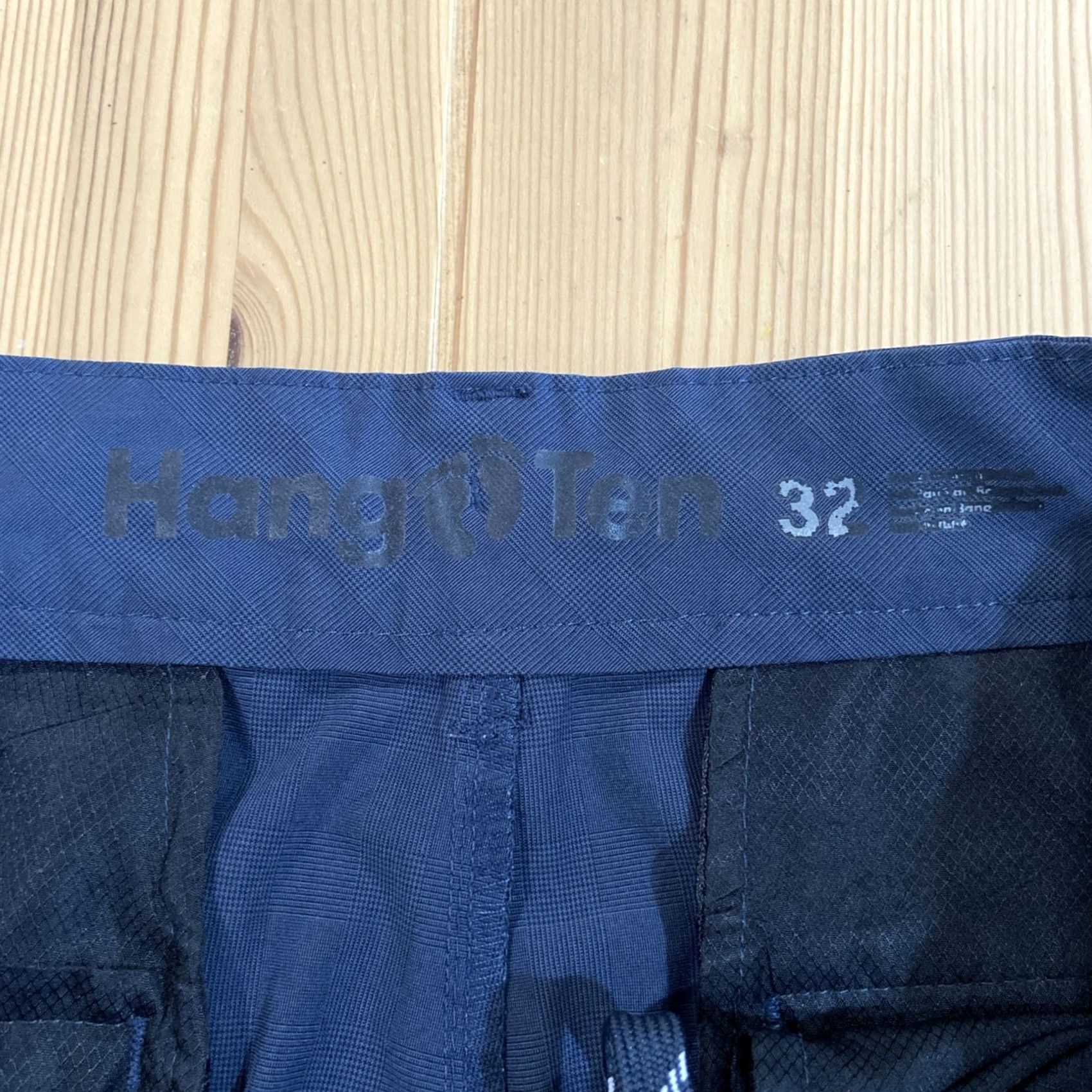 Hang Ten Hang Ten Shorts Men Size 32 Blue Board Shorts Drawstring Polyester Blend, Quick Dry, Pockets, Logo, Zipper, Casual Beach Outdoor, Regular Mens Size US 32 / EU 48 - 2 Thumbnail