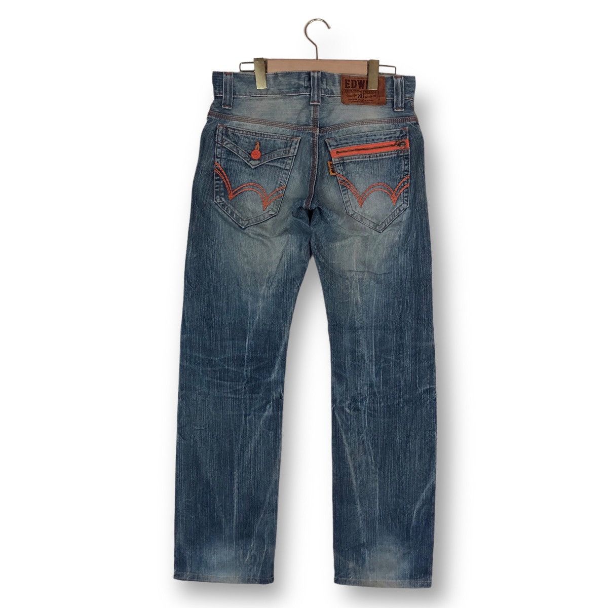 Edwin Vintage Edwin Faded Whiskers Denim Jeans Size US 32 / EU 48 - 9 Thumbnail