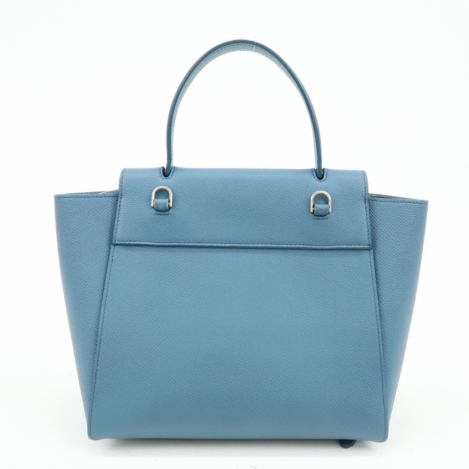 Celine Celine Mini Belt Bag Calfskin Top Handle Blue Size ONE SIZE - 2 Thumbnail