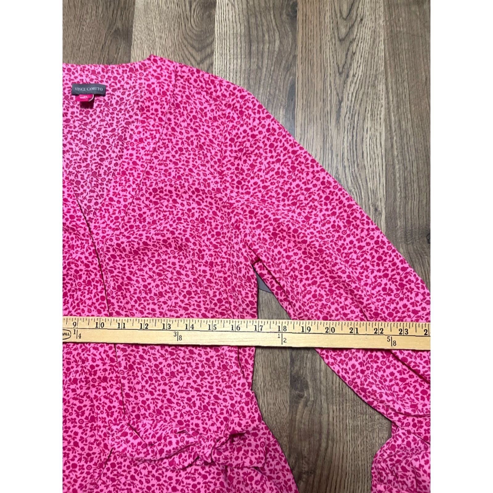 Vince Camuto Vince Camuto Blouse Women's XS Pink Floral Long Sleeve Button Up NWT Size XS / US 0-2 / IT 36-38 - 6 Thumbnail