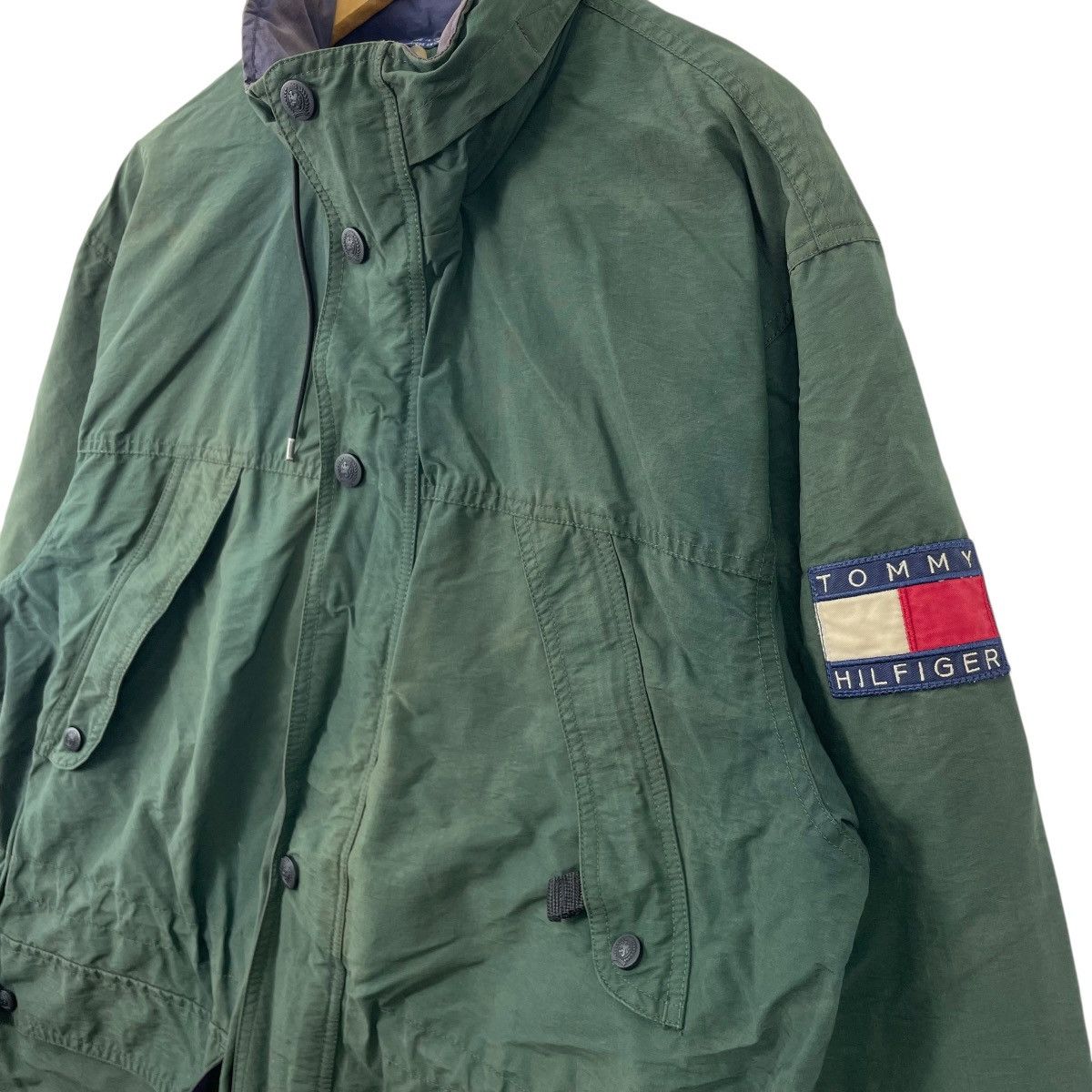 Tommy Hilfiger Vintage Tommy Hilfiger Fishtail Parka Jacket Size US L / EU 52-54 / 3 - 4 Thumbnail