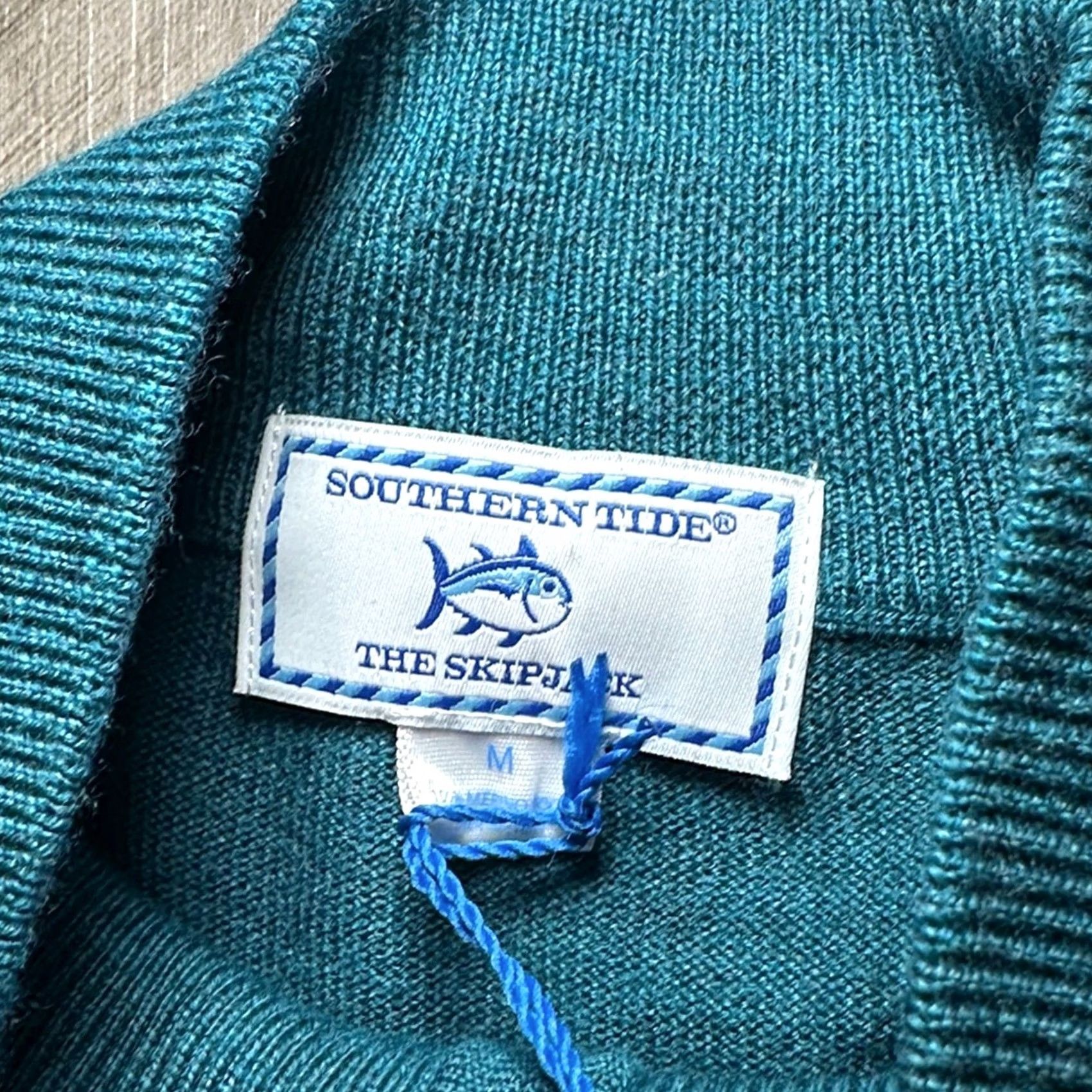 Southern Tide VINTAGE Southern Tide The Skipjack Merino Wool Quarter Zip Sweater - Medium Size US M / EU 48-50 / 2 - 5 Thumbnail