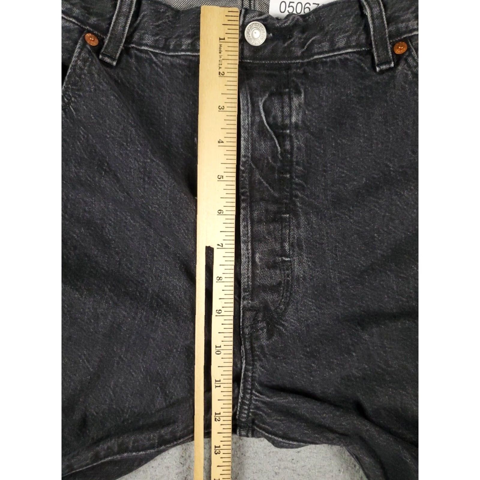 Levi's Mens Levis Jeans 501 Straight Leg Black Gray 40x30 Extra Large XL Button Fly Size US 40 / EU 56 - 3 Thumbnail
