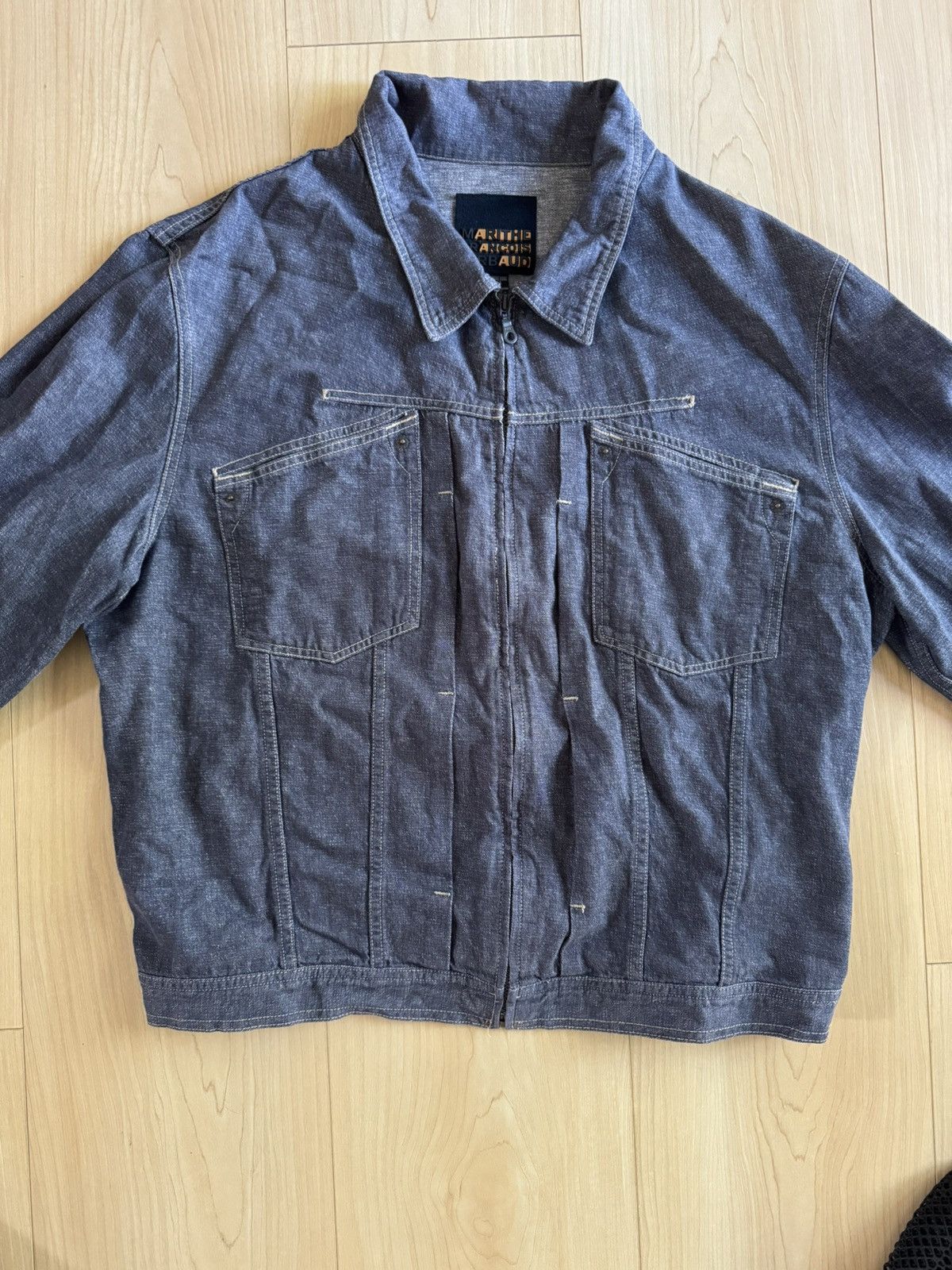 Marithe + Francois Girbaud Marith + Francis Girbaud Zip Up Denim Jacket Size US XXL / EU 58 / 5 - 2 Thumbnail