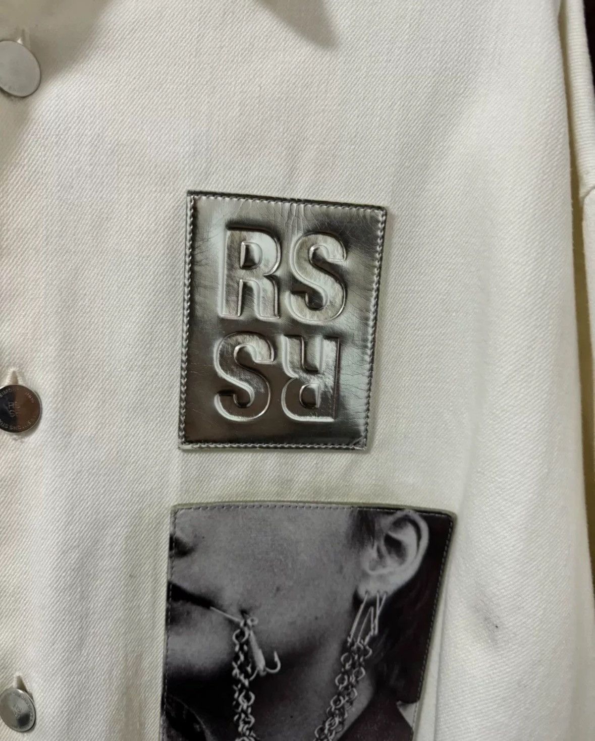 Raf Simons Raf Simons 19ss White Elephant Leather Brand Shirt Size US S / EU 44-46 / 1 - 3 Thumbnail