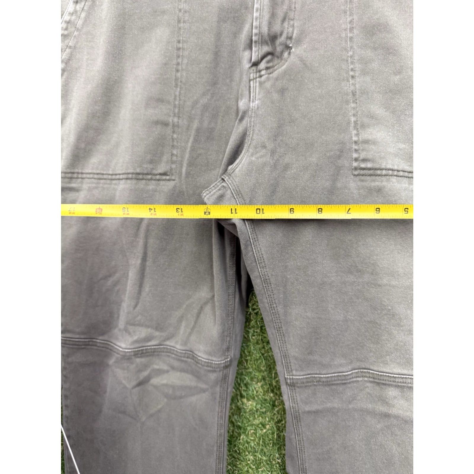Frye FRYE Pants Mens 36x32 Double Knee Khaki Canvas Straight Leg Mid-Rise Workwear Size US 36 / EU 52 - 3 Thumbnail