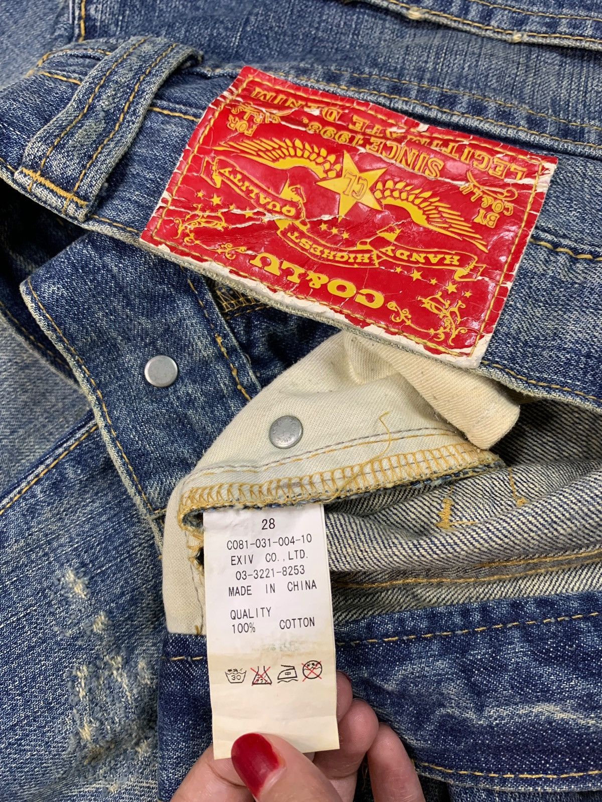 Japanese Brand Vintage Japanese Brand Mud Wash Distressed Baggy Jeans Size US 35 - 10 Thumbnail