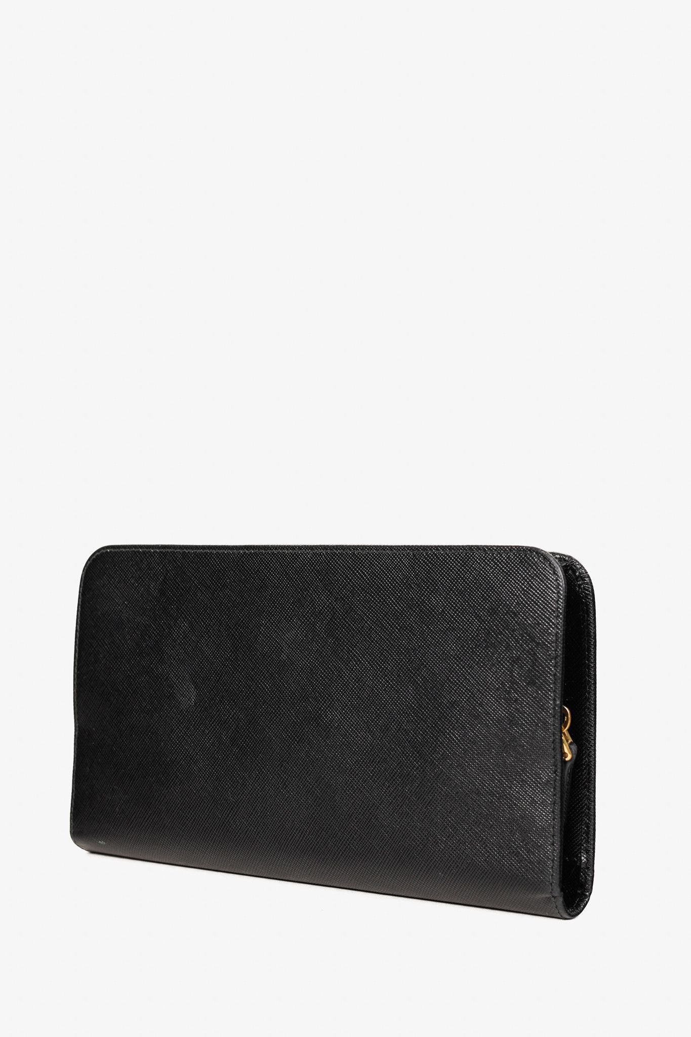 Prada Prada Large Black Saffiano Leather Wallet Size ONE SIZE - 3 Thumbnail
