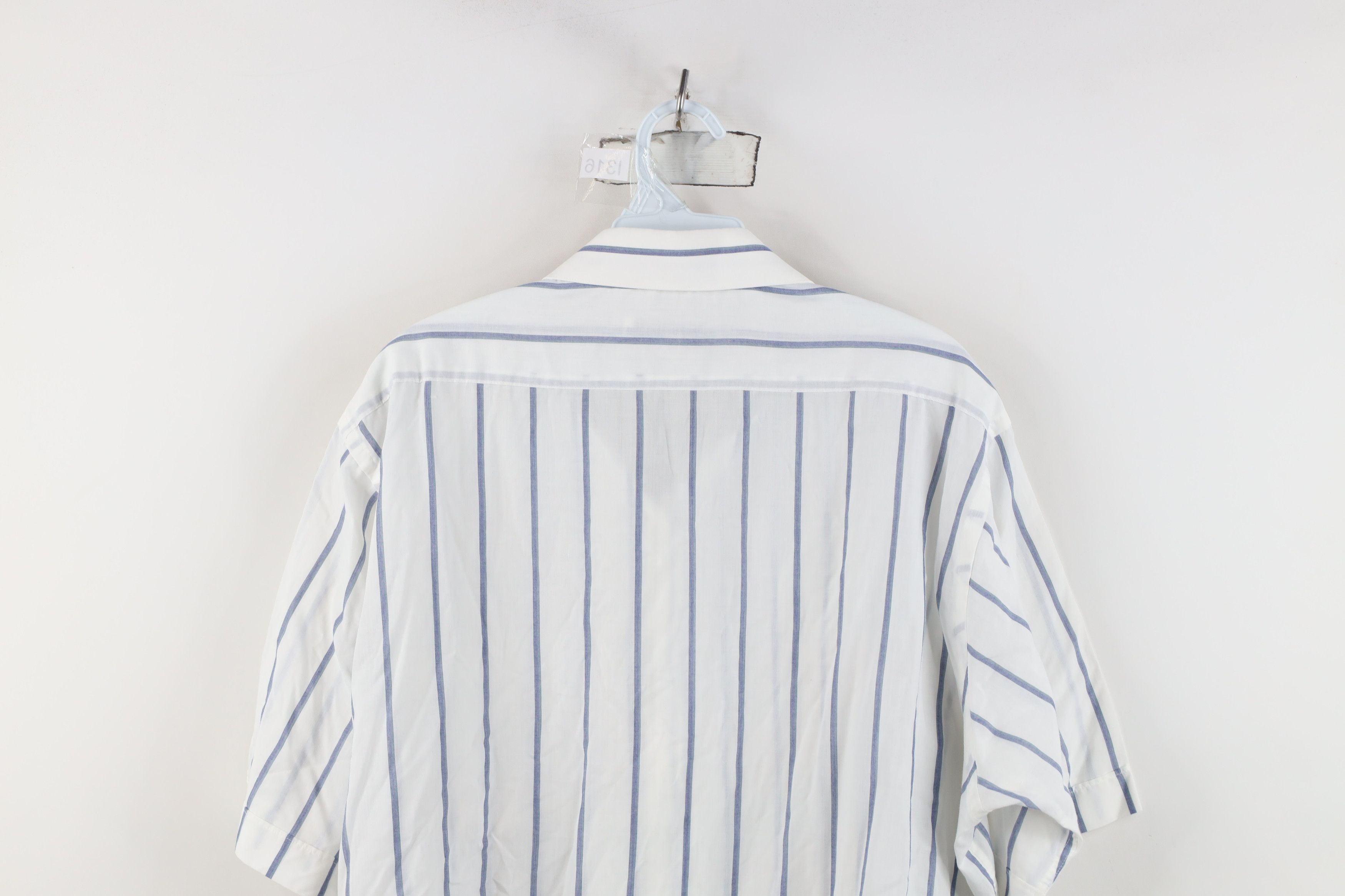 Vintage Vintage 80s 90s Streetwear Needle Striped Button Shirt Size US M / EU 48-50 / 2 - 10 Thumbnail