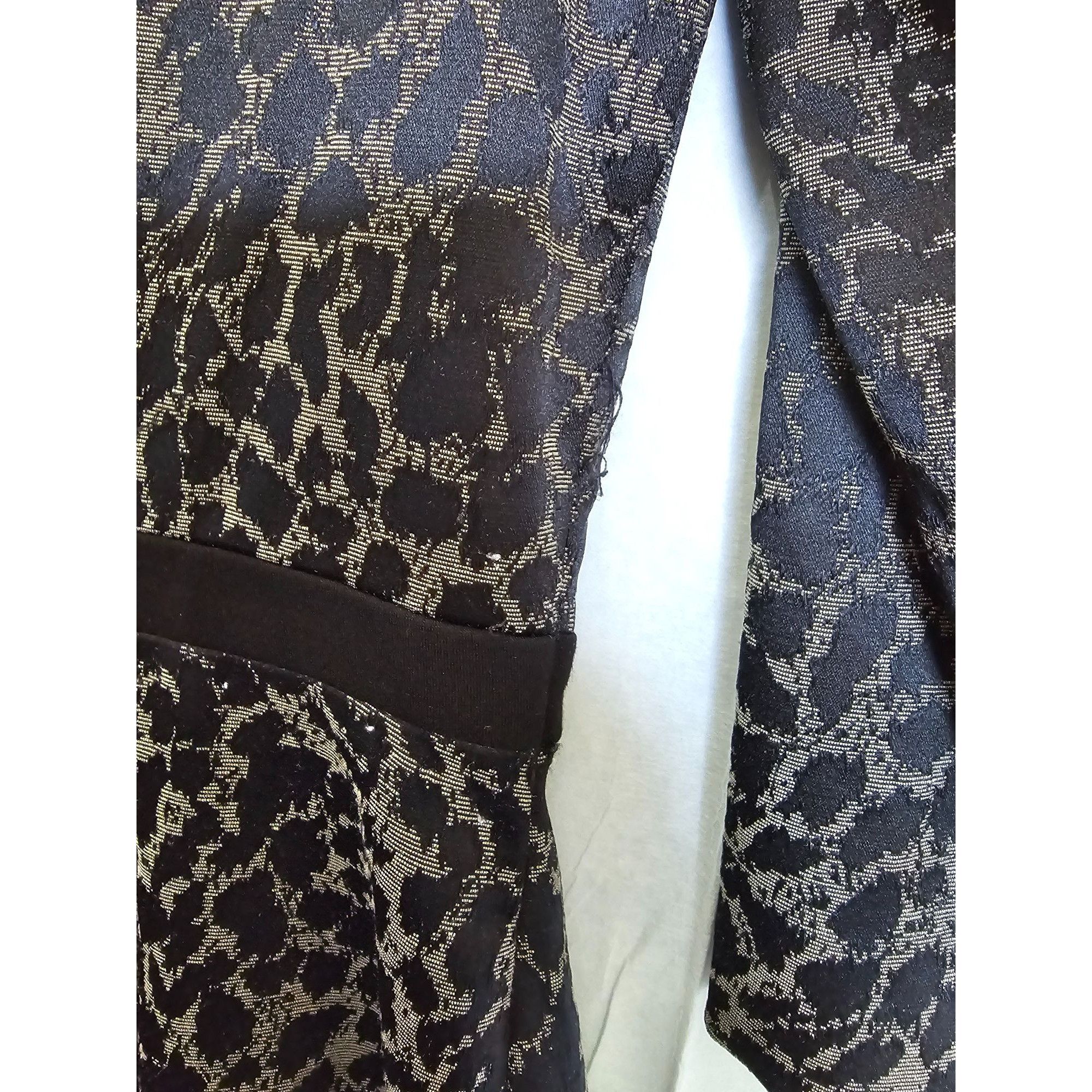 Other Antonio Melani Women's Houndstooth & Leopard Print Dress Bla Size L / US 10 / IT 46 - 5 Thumbnail