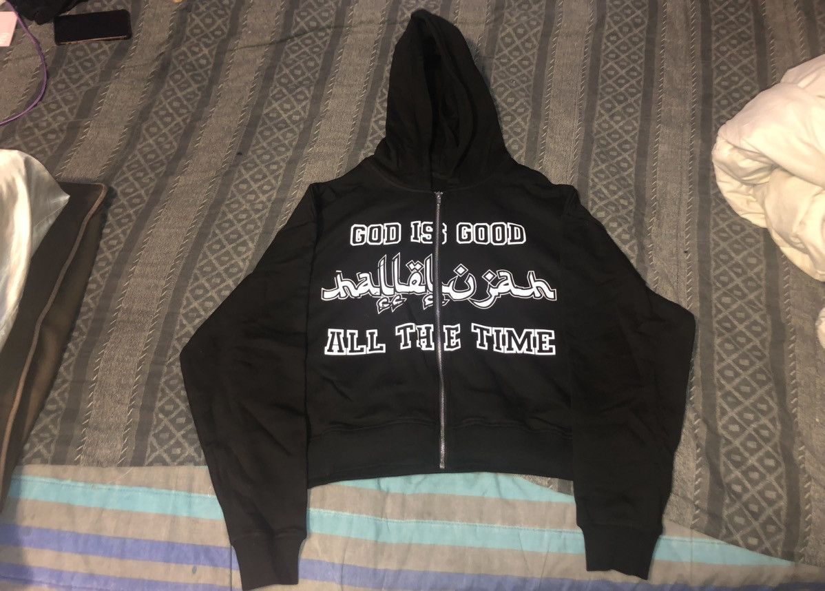 Rap Tees God Zip Hoodie Size US XXL / EU 58 / 5 - 3 Thumbnail