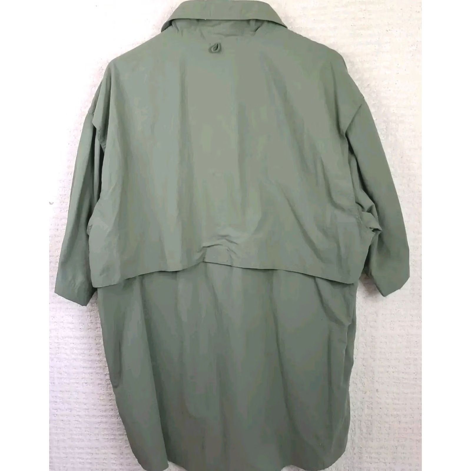 Vintage Bimini Bay Outfitters Men Button-Up Shirt XL Green Short Sleeve Vented Pockets Logo Collared Casual Travel Outdoor Shirt Size US L / EU 52-54 / 3 - 7 Thumbnail