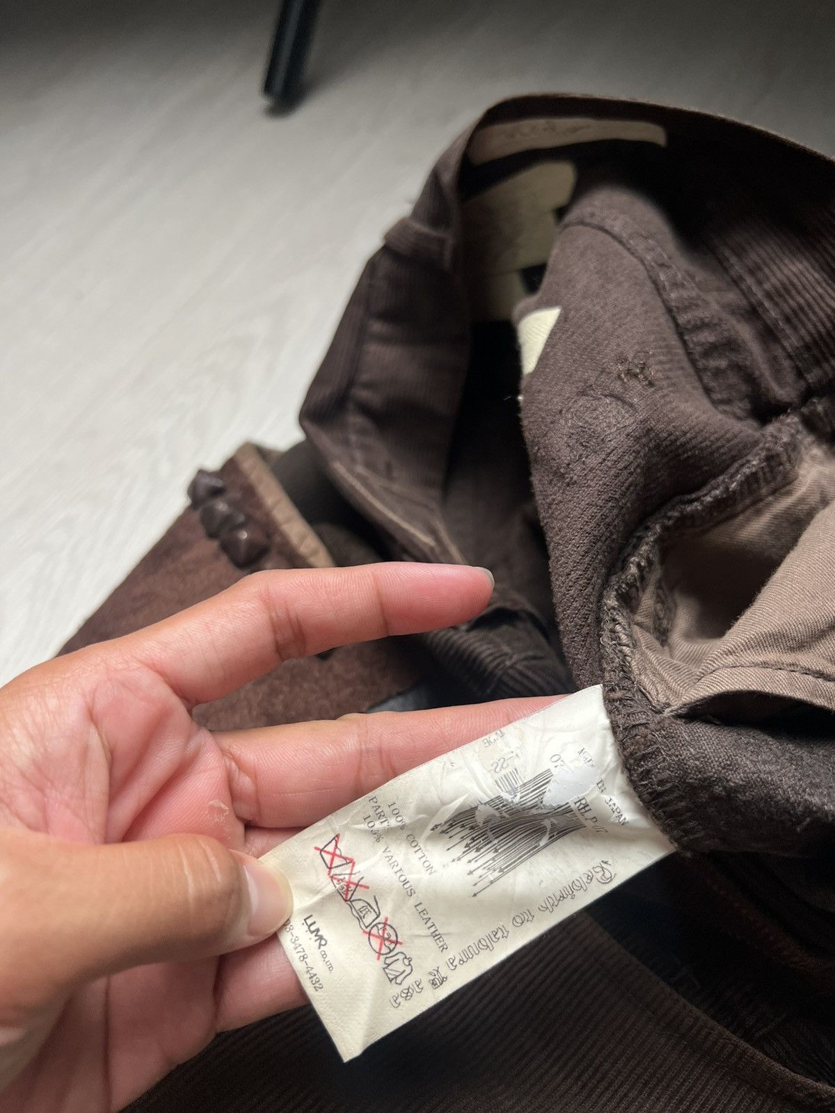 NADA Rebirth To Tabura Rasa Boro Leather Pocket Like Undercover Size US 31 - 11 Thumbnail