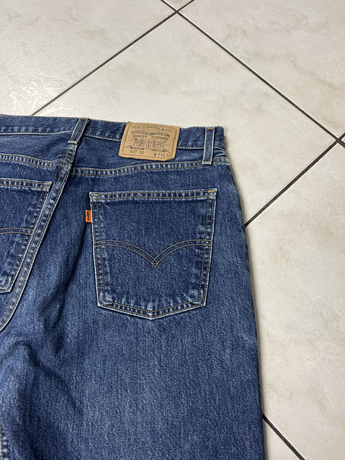 Levi's × Levi's Vintage Clothing × Vintage Vintage 90s Levi’s orange tab 628 02 denim jeans baggy pants Size US 33 - 15 Thumbnail