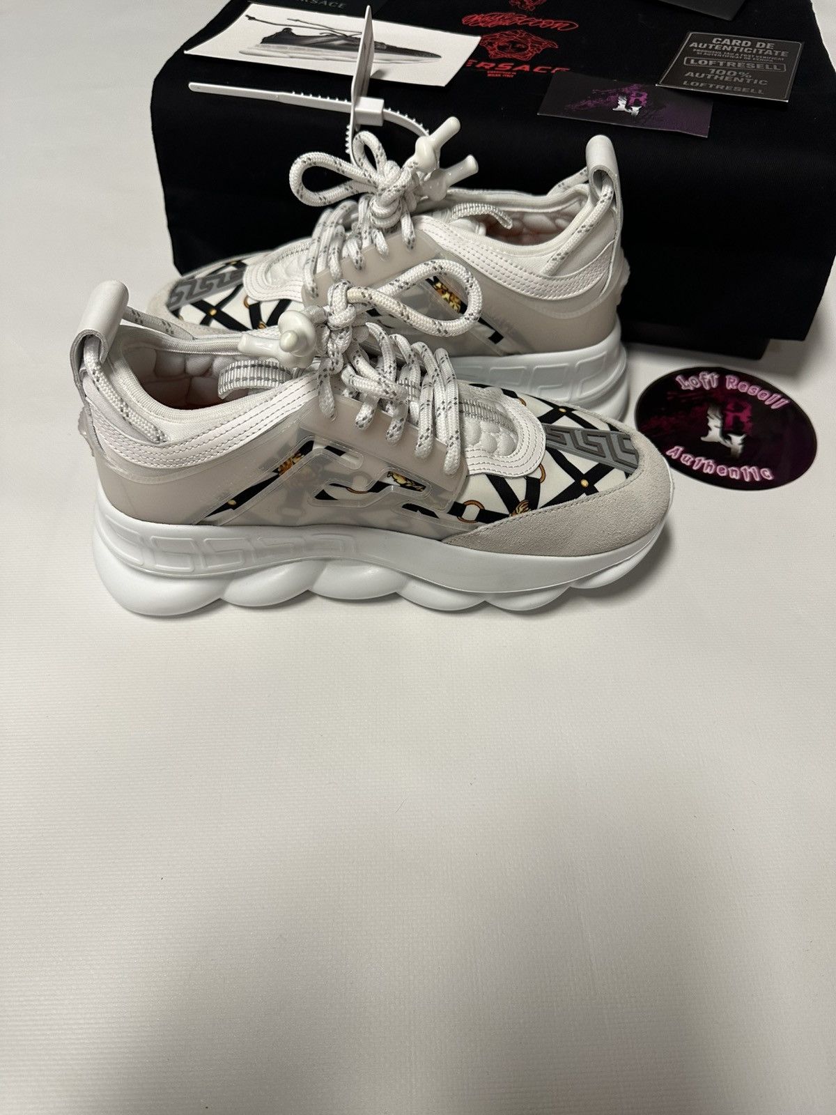Versace Versace chain reaction size 37 fit 37-38 Size US 6.5 / IT 36.5 - 4 Thumbnail