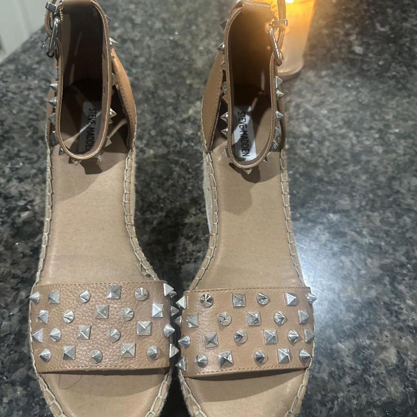 Steve Madden Steve Madden Women's Tan and Brown Sandal Size US 11 / IT 41 - 2 Thumbnail