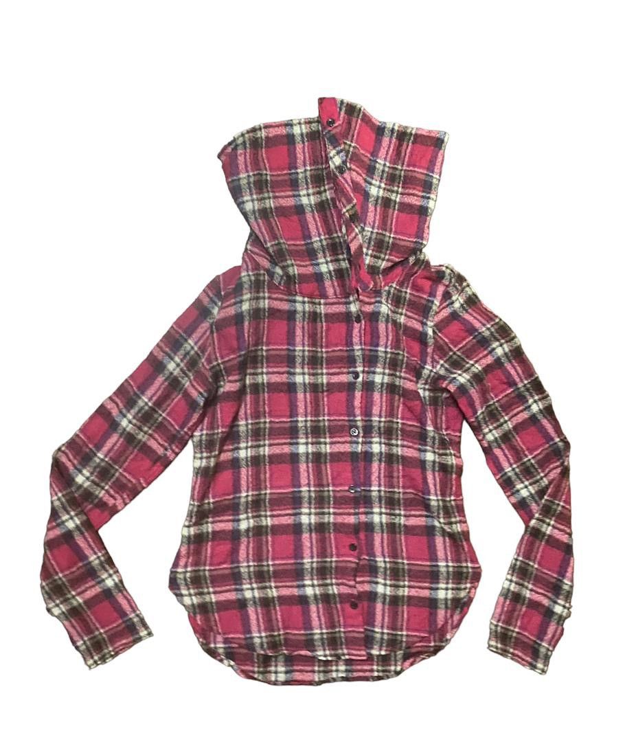 Hysteric glamour wool button up turtleneck shirt
