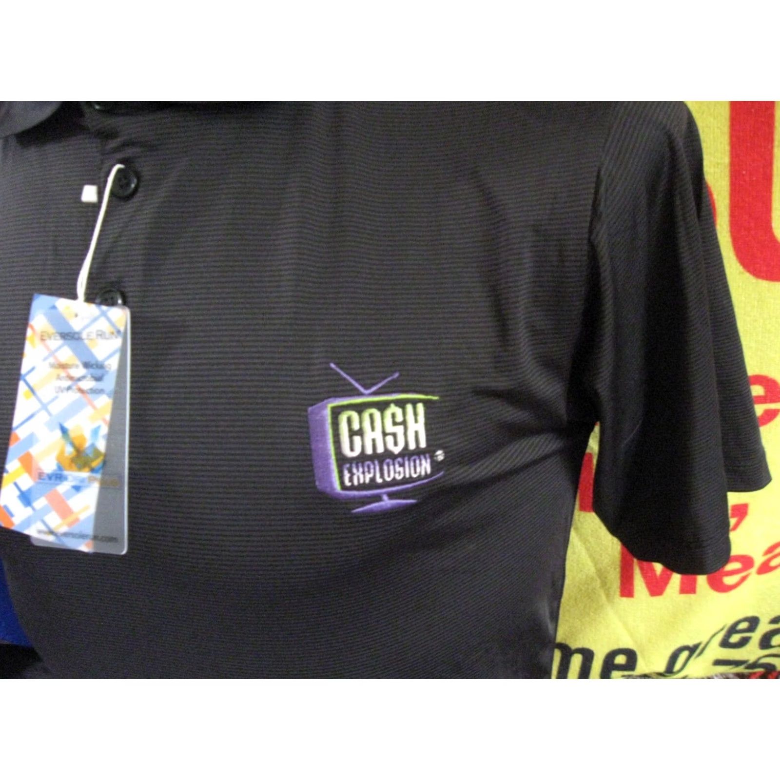 Vintage CASH EXPLOSION TV Game Show Polo Shirt New Men's Small Cleveland OHIO LOTTERY Polo Shirt Size US S / EU 44-46 / 1 - 2 Thumbnail