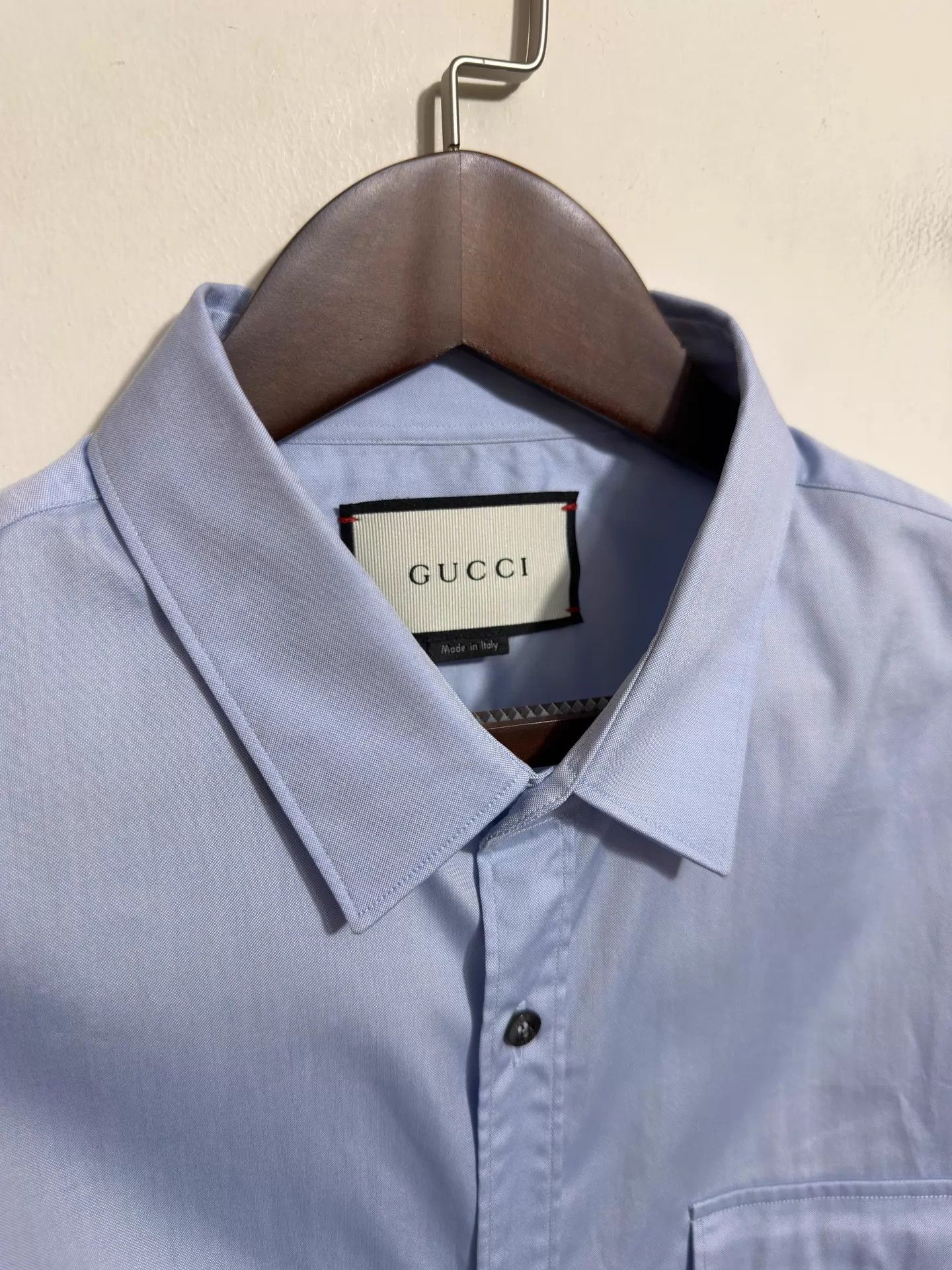 Gucci Gucci Slim Fit Oxford Longsleeve Shirt 43 Size US XXL / EU 58 / 5 - 3 Thumbnail
