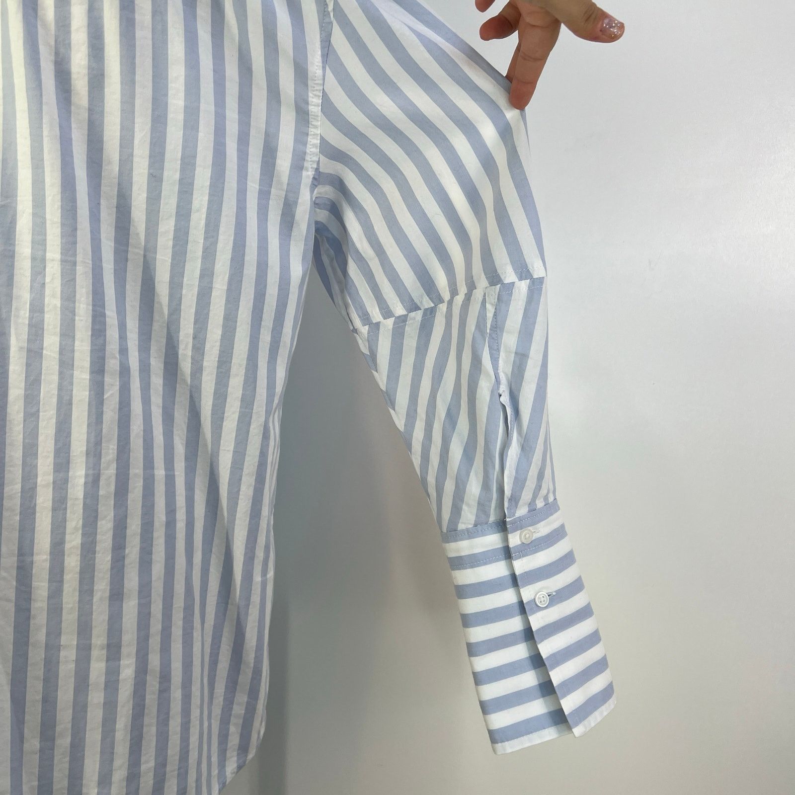 Everlane Everlane The Silky Cotton Balloon Sleeve Top Blue Size M / US 6-8 / IT 42-44 - 7 Thumbnail
