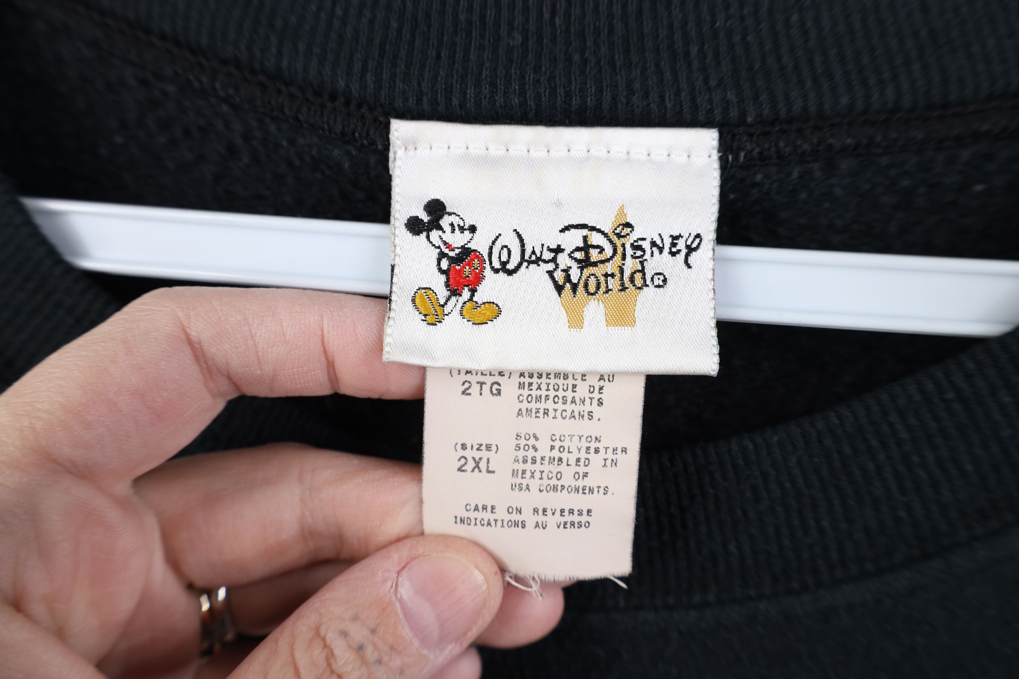 Disney Vintage Y2K 2006 Walt Disney World Crewneck Sweatshirt Black Size US XXL / EU 58 / 5 - 9 Thumbnail