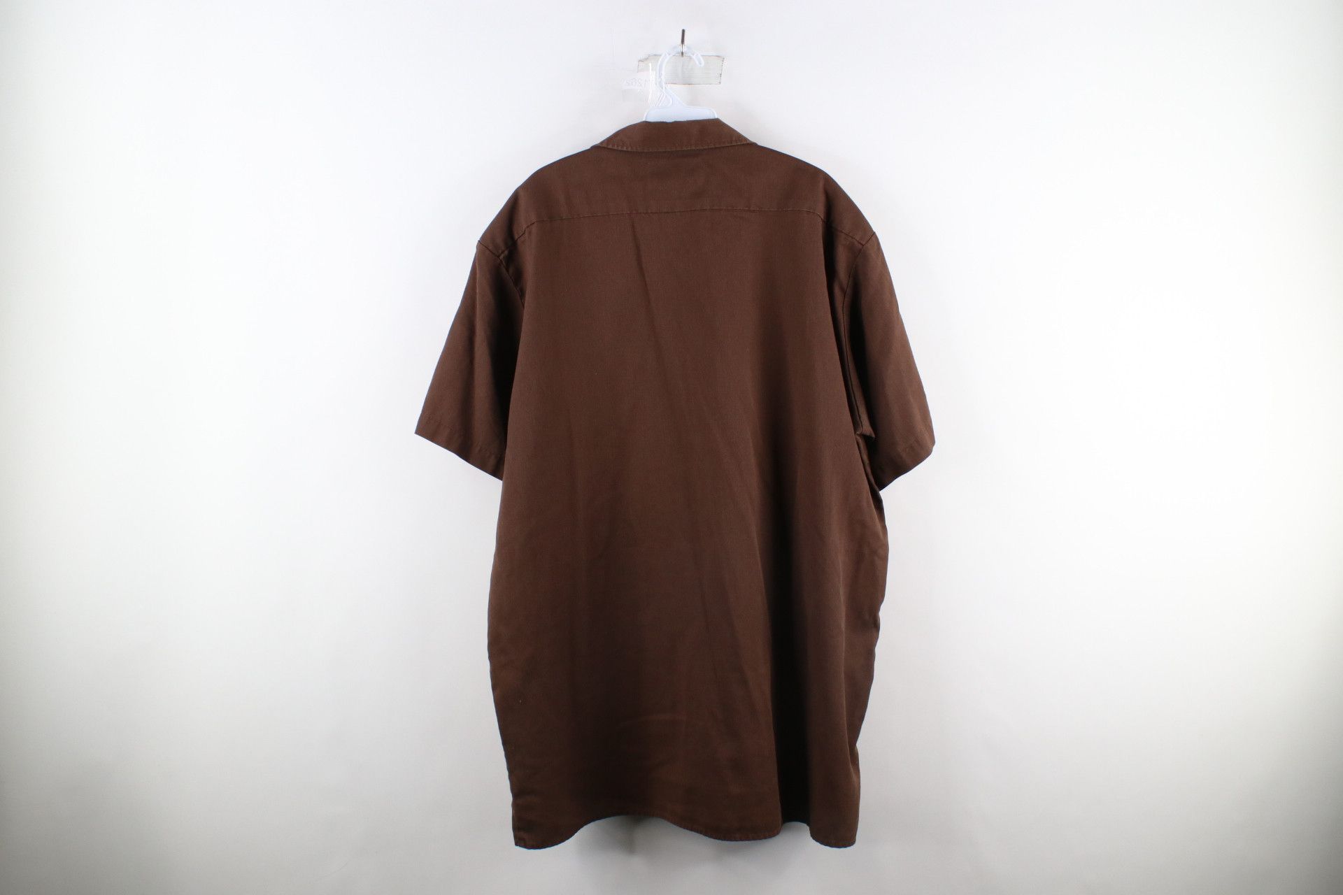 Dickies × Vintage Vintage Dickies Out Short Sleeve Work Mechanic Shirt Brown Size ONE SIZE - 10 Thumbnail
