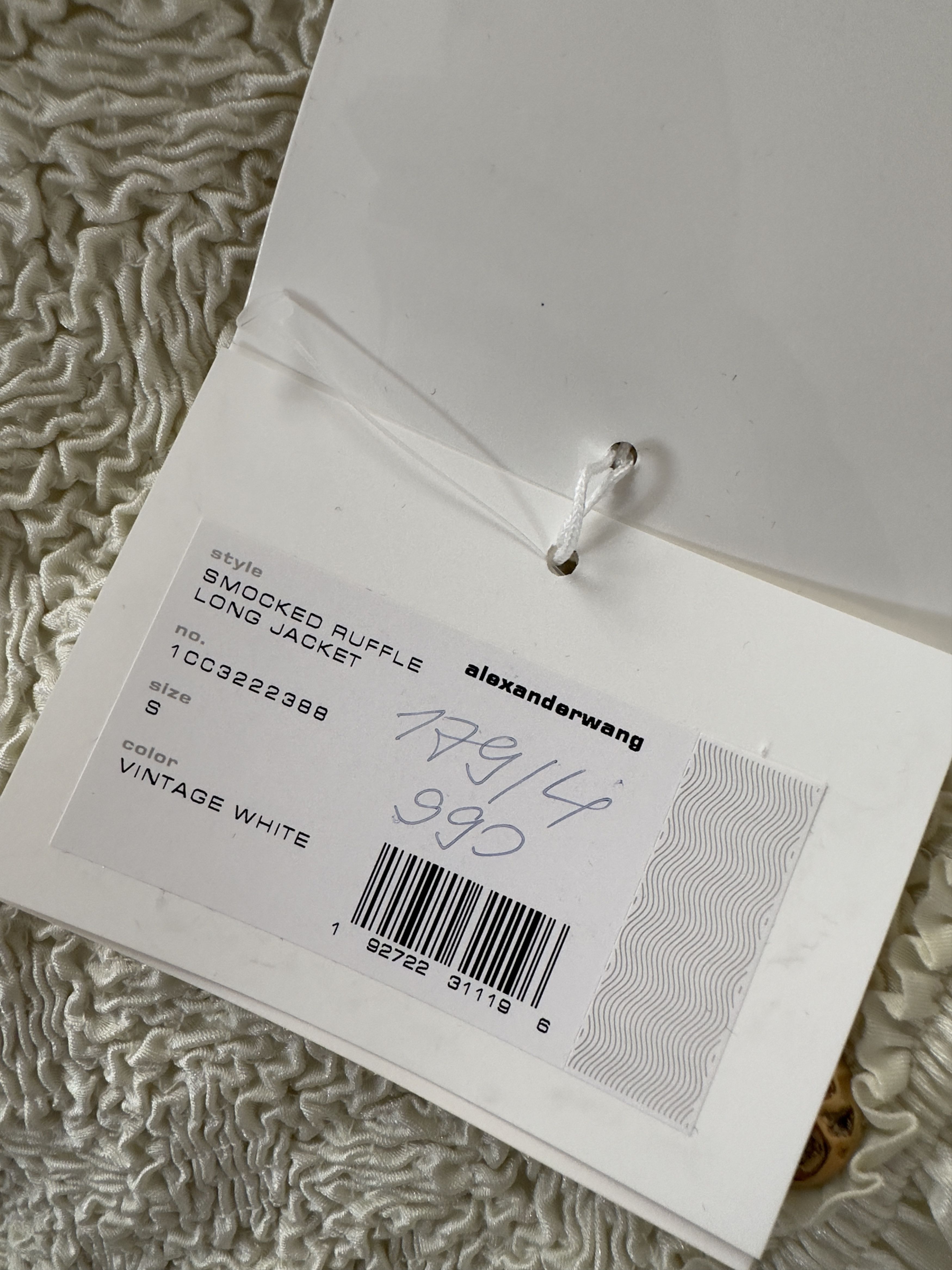 Alexander Wang Ruffled Smocked Jersey Dress - Alexander Wang Size S / US 4 / IT 40 - 6 Thumbnail