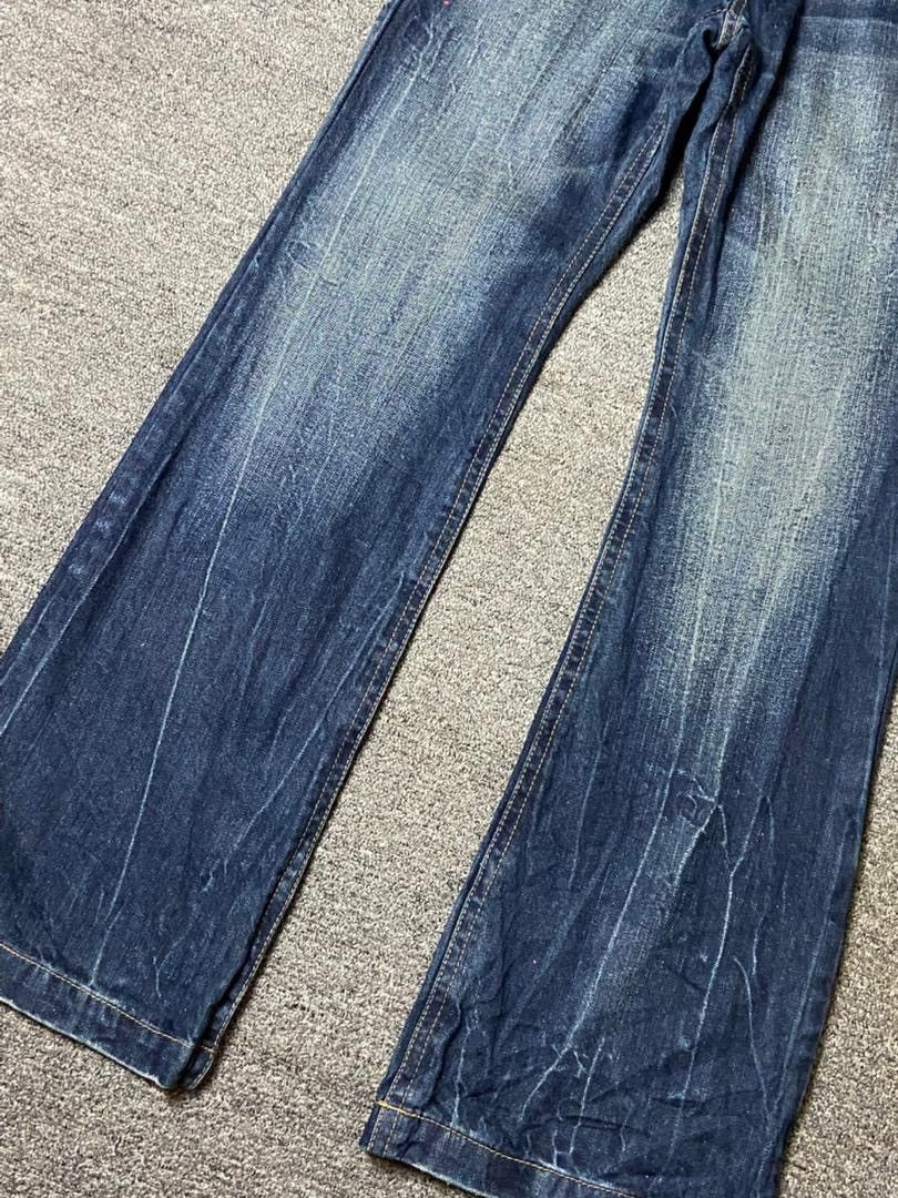 Japanese Brand Japanese Brand Distressed Denim Flare Jeans (143) Size US 30 / EU 46 - 8 Thumbnail