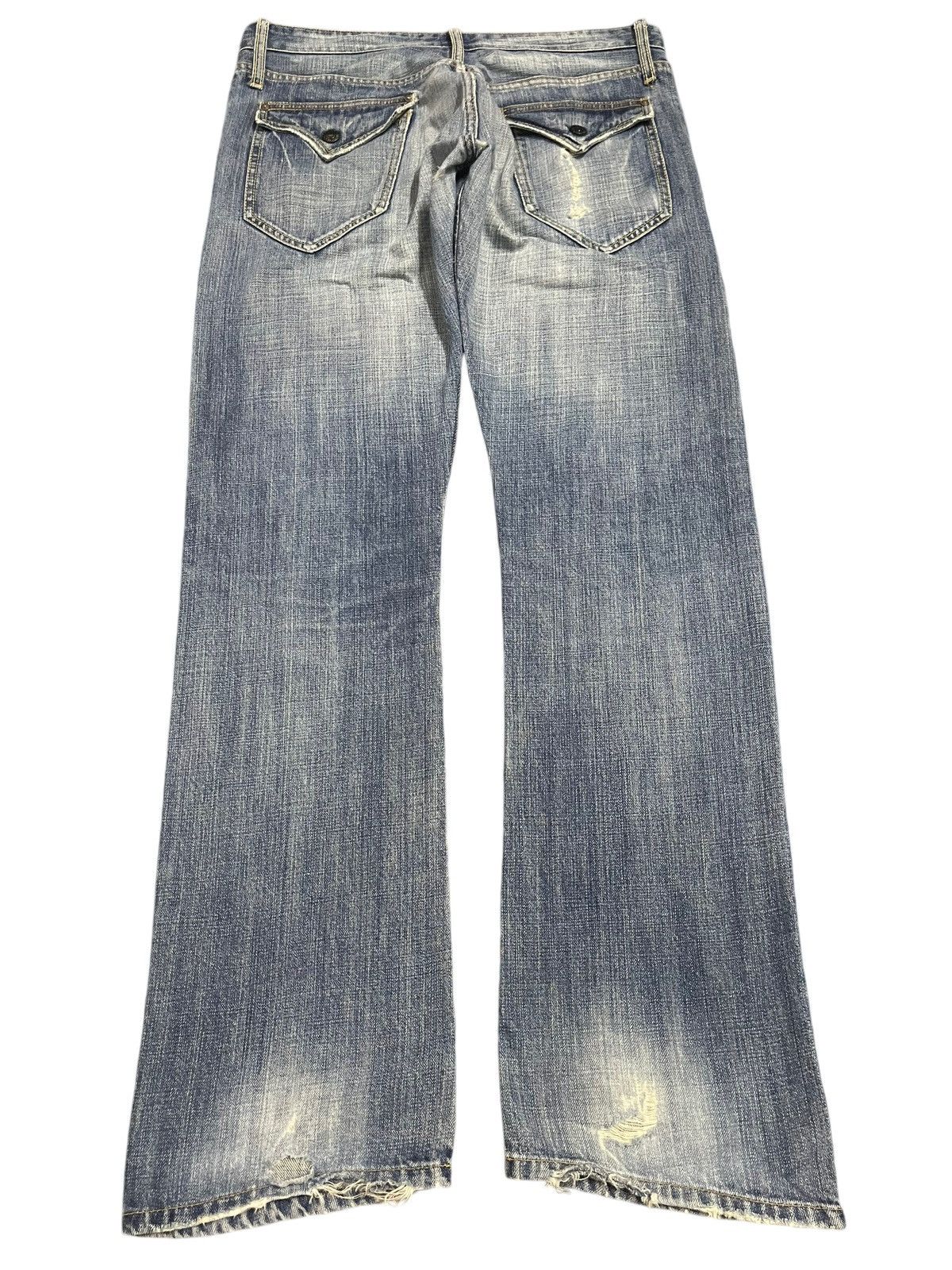 Tornado Mart Vintage Japanese Brand Blue Faded Wash Distressed Jeans Size US 34 / EU 50 - 2 Thumbnail