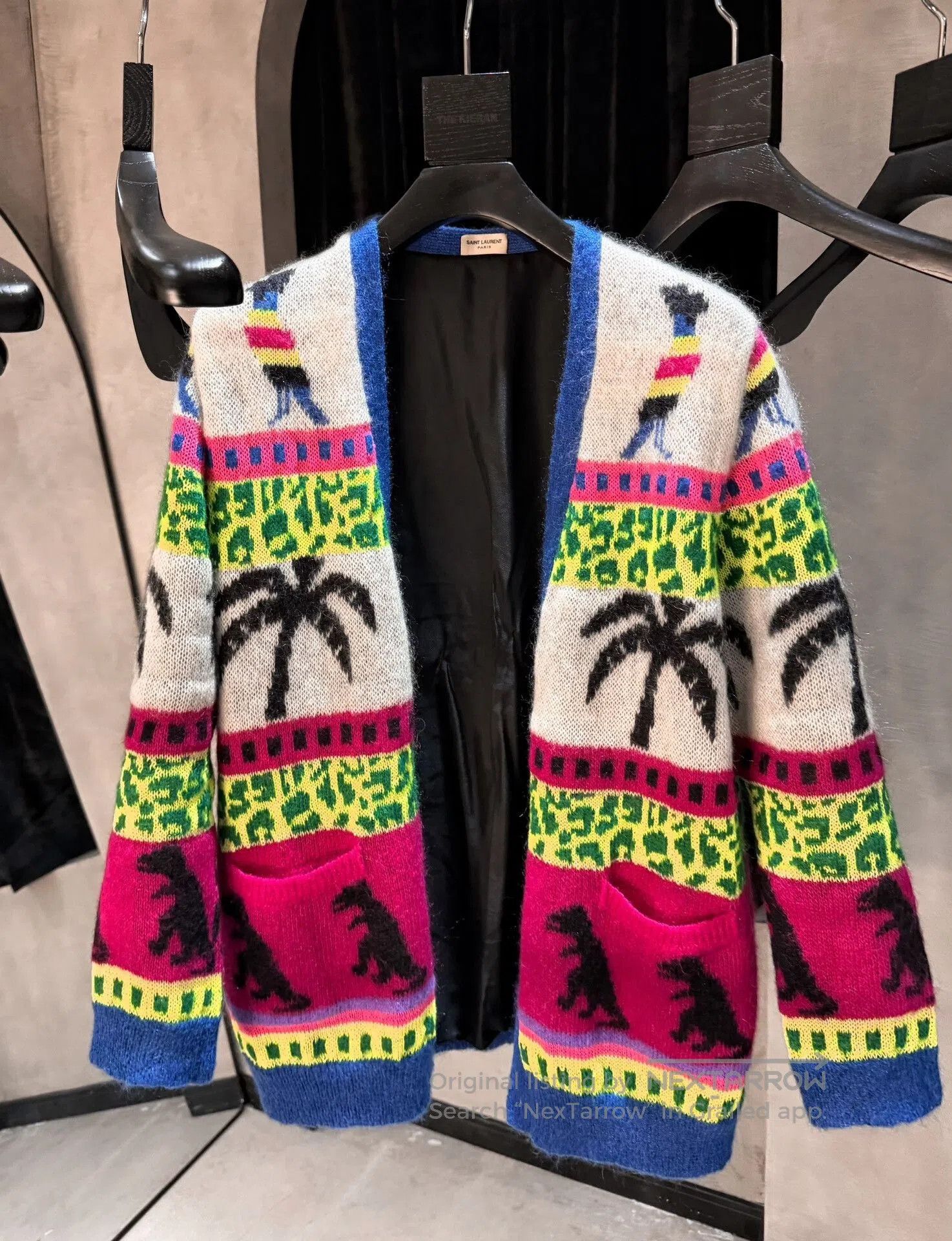 Saint Laurent Paris Saint Laurent GD Palm Tree Cardigan. Size US M / EU 48-50 / 2 - 1 Thumbnail