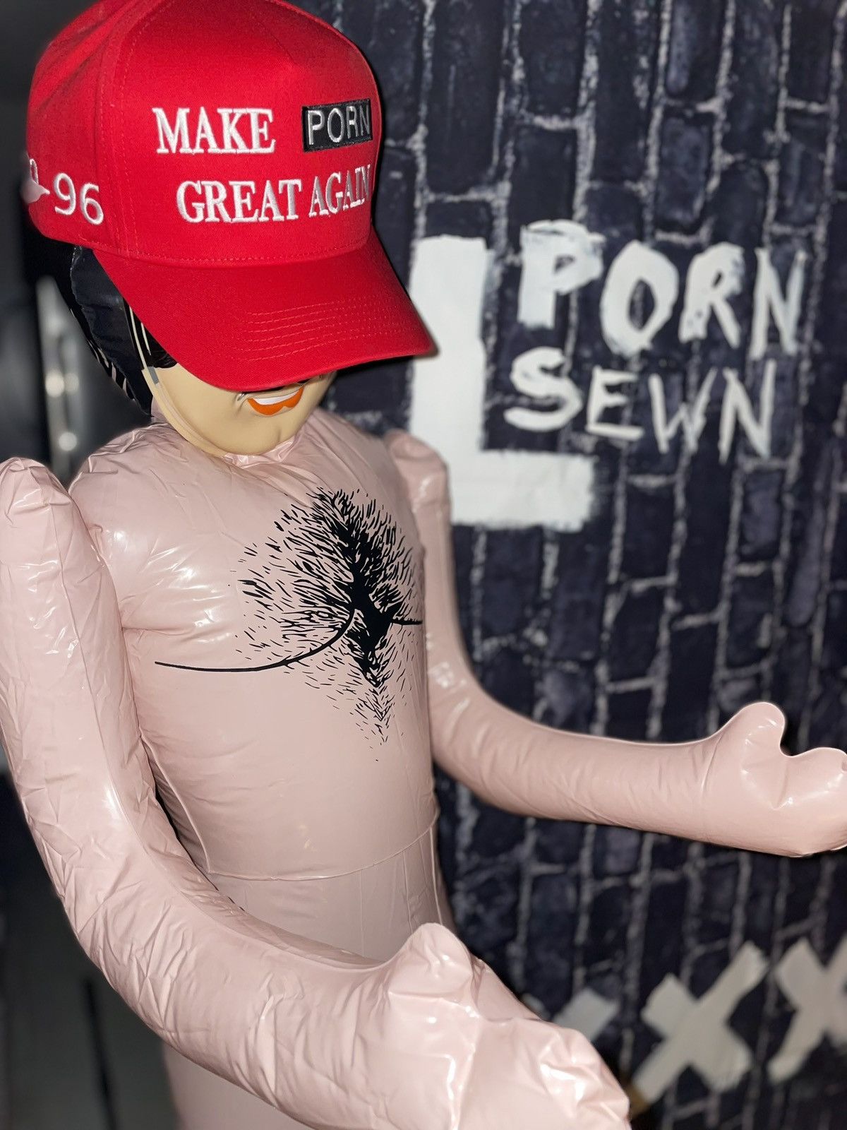 Designer Make PORN Great Again Cap – XXX SEWN Exclusive Size ONE SIZE - 4 Thumbnail