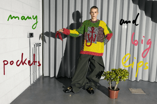 JW Anderson BNWT AW21 J.W.ANDERSON ANCHOR PATCHWORK SWEATER L Size US L / EU 52-54 / 3 - 14 Thumbnail