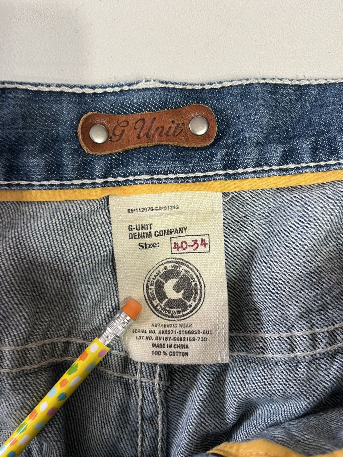 G-Unit × Vintage Y2K g unit wide leg baggy jeans Size US 40 / EU 56 - 3 Thumbnail
