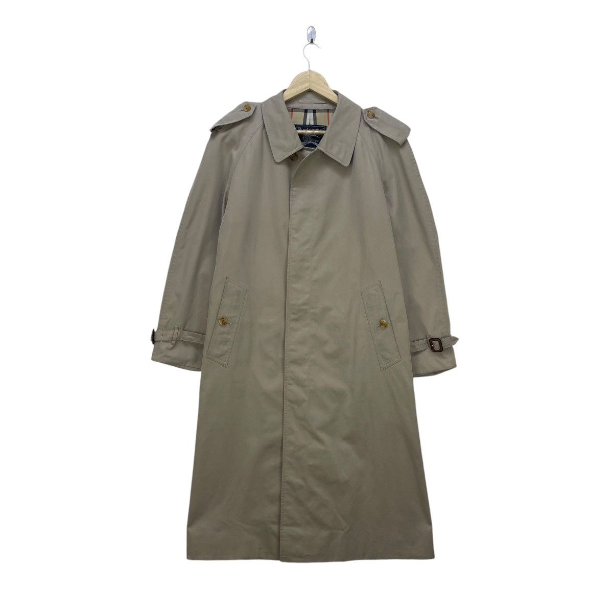 Autumn Cashmere × Burberry × Vintage 💥Vintage Burberrys Nova Check Trench Coat Jacket Size US M / EU 48-50 / 2 - 2 Thumbnail