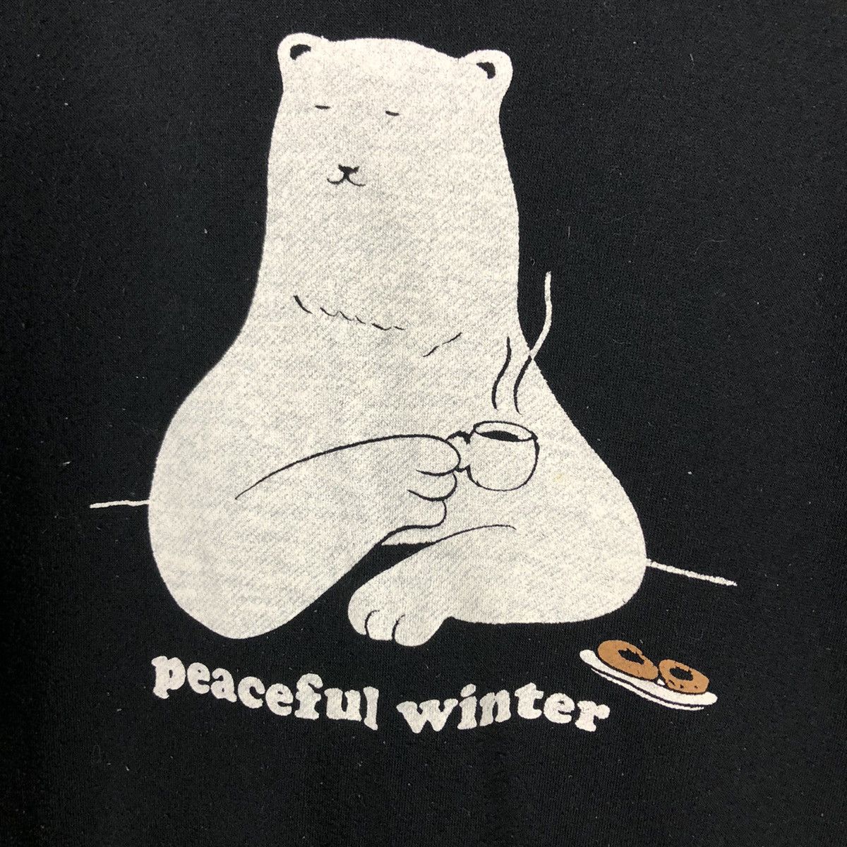 Japanese Brand Vintage Peaceful Puppet Bear Knit Crew – Peaceful Winter Size US M / EU 48-50 / 2 - 13 Thumbnail