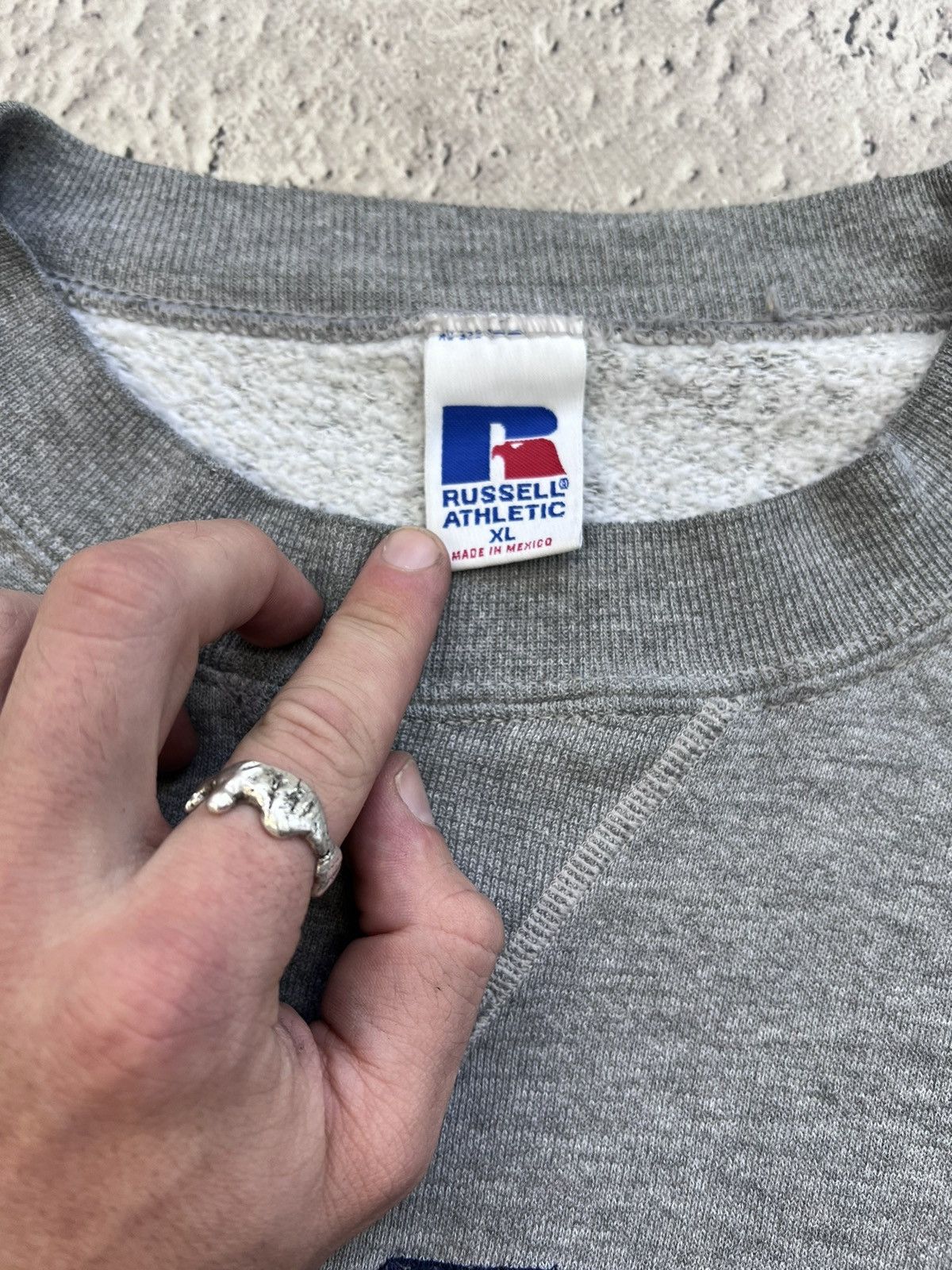 Russell Athletic × Vintage Crazy BOXY 90s Vintage Russell Athletic Crewneck sweatshirt Size US XL / EU 56 / 4 - 5 Thumbnail