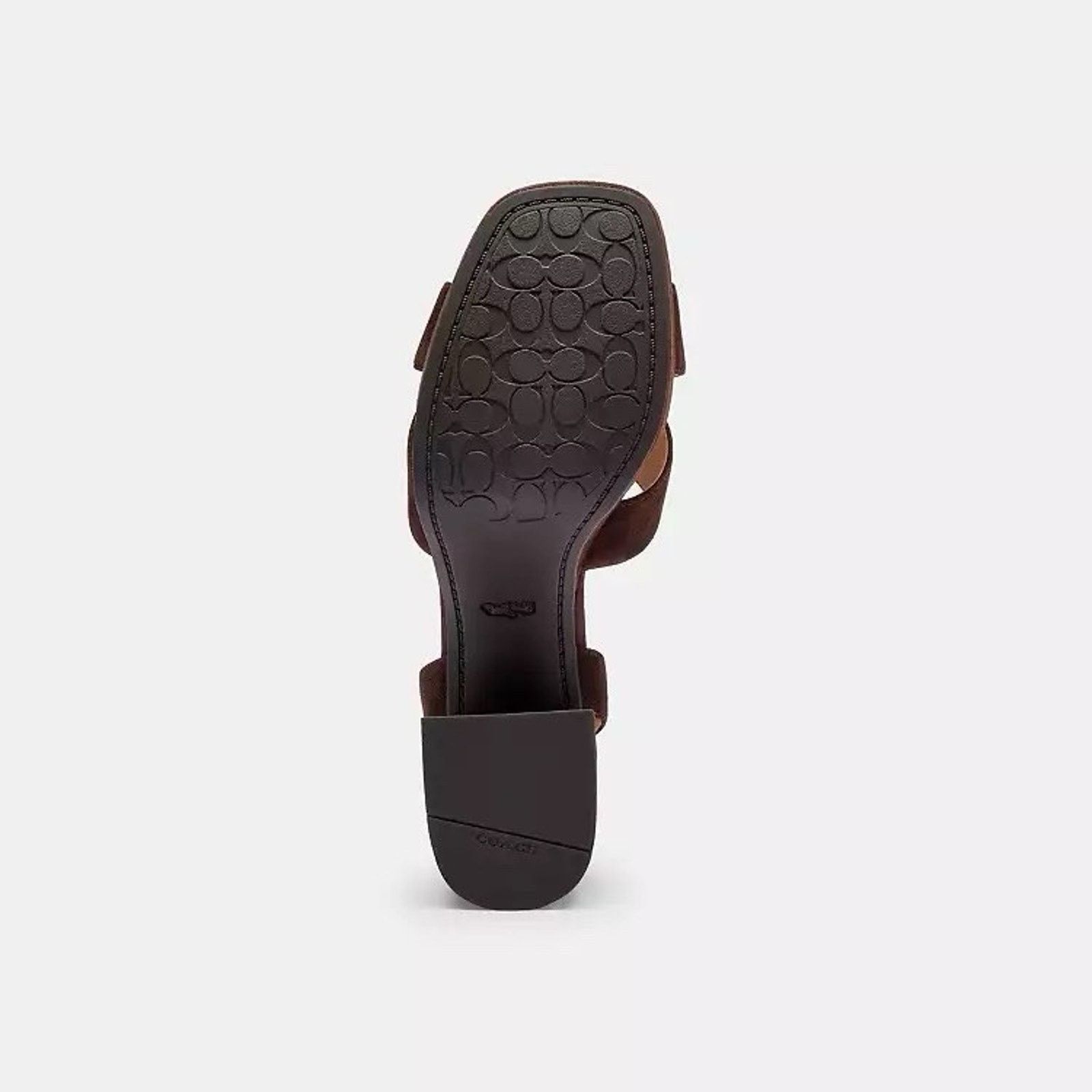 Coach NEW COACH Women's Block Heel Sandal Velvet CCI07 Maple us 8 Size US 8 / IT 38 - 7 Thumbnail
