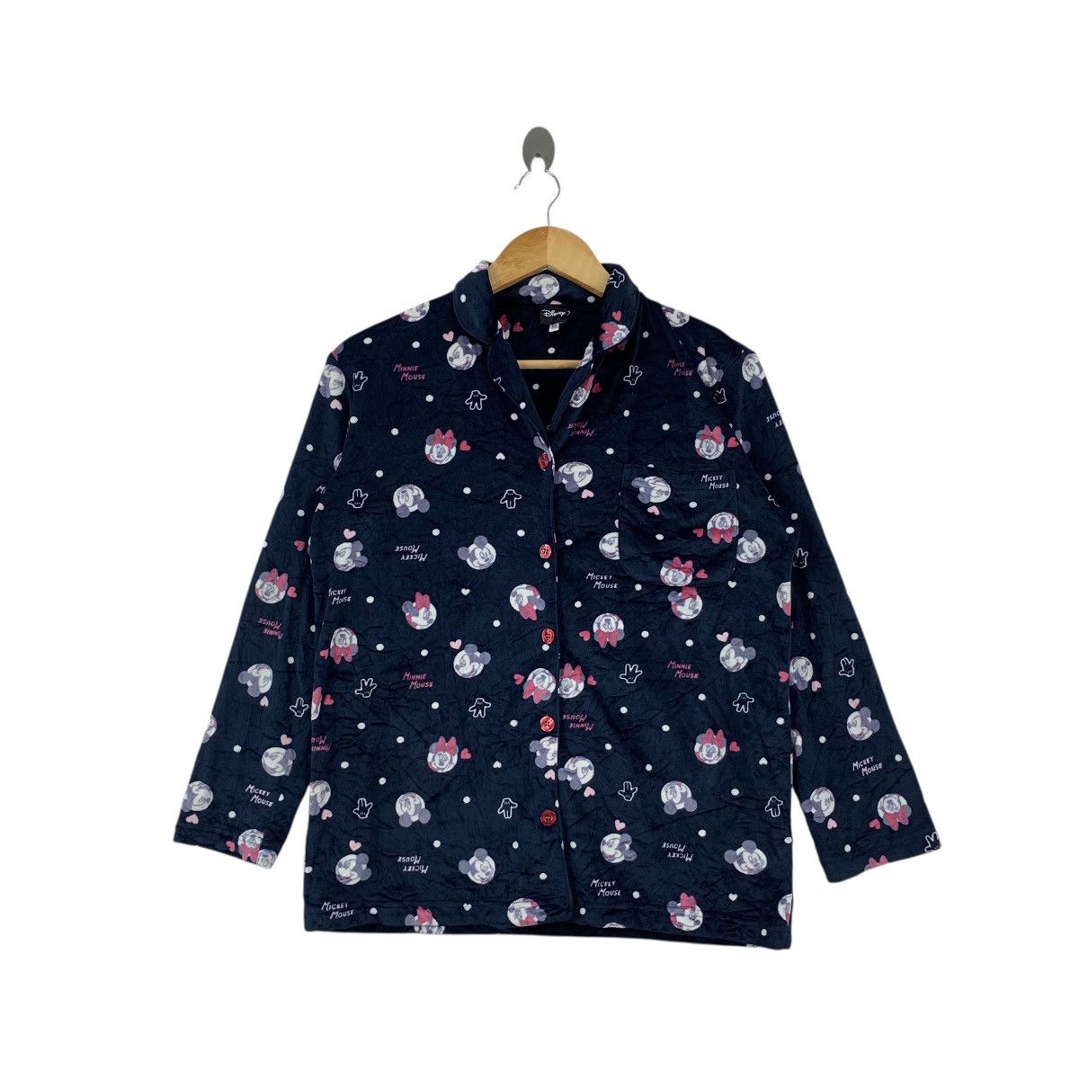 Disney DISNEY MICKEY MOUSE Minnie All Over Print Fleece Jacket Size M / US 6-8 / IT 42-44 - 1 Thumbnail