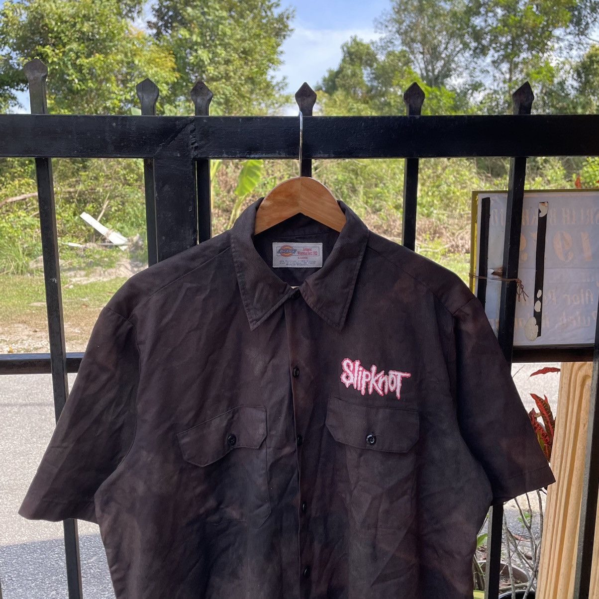 Slipknot 🔥Vintage 2000 Dickies X Slipknot Workers Buttons Shirts Size US XL / EU 56 / 4 - 4 Thumbnail
