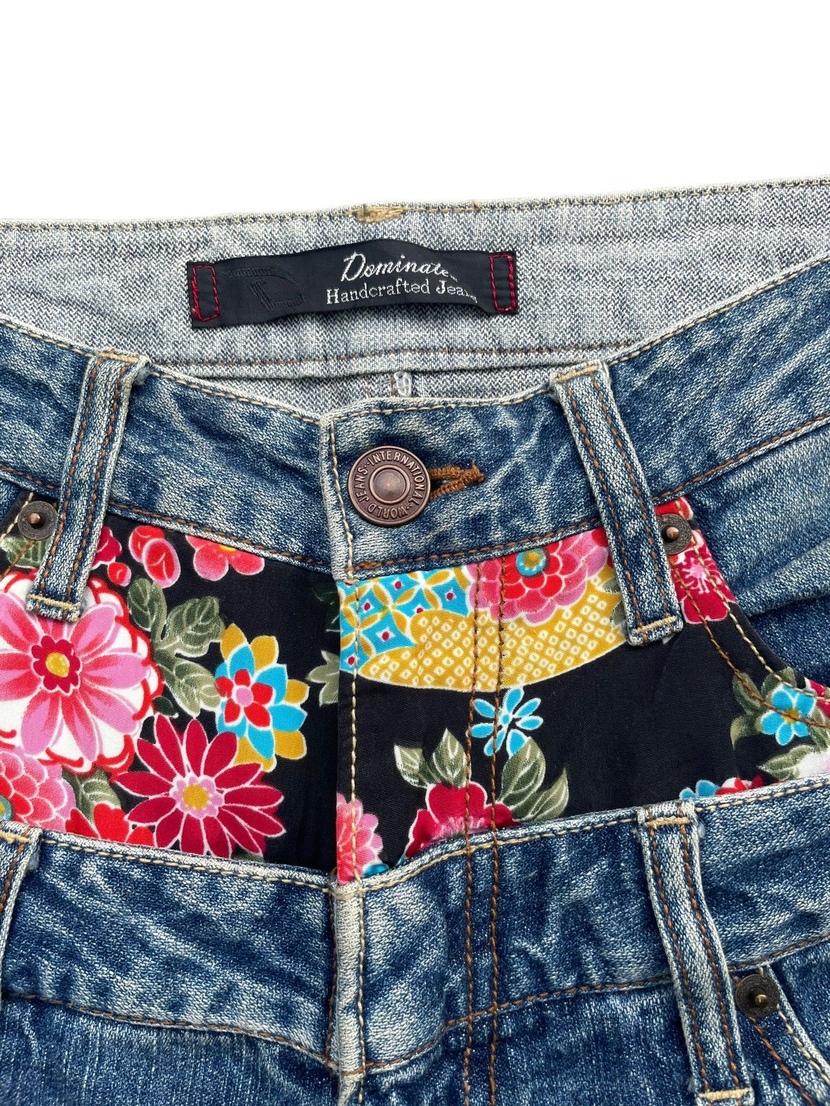 If Six Was Nine Dominate Handcrafted Double Waist Denim Size US 31 - 7 Thumbnail