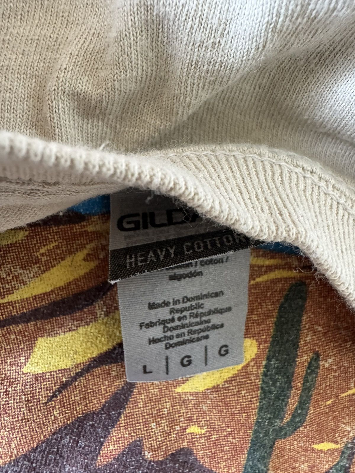 Gildan Golden L tan cream Joshua Tree t-shirt National Park desert Size L / US 10 / IT 46 - 5 Thumbnail