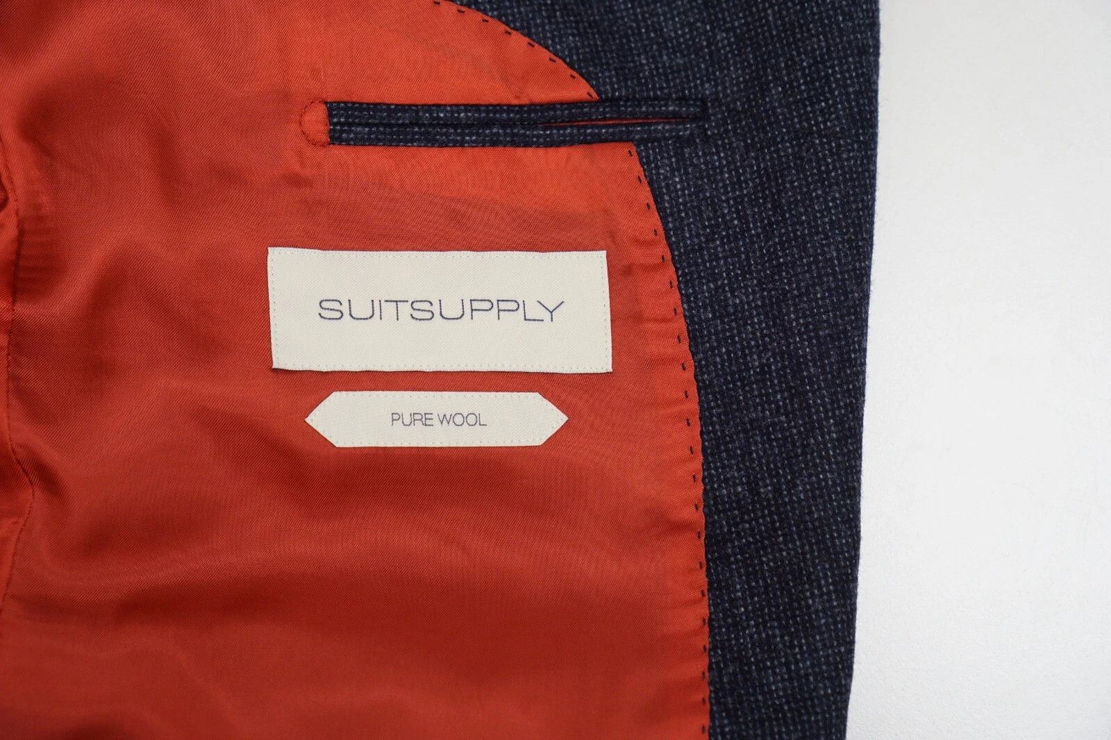 Suitsupply Men Suitsupply Blazer Sienna Wool Flannel Regular Fit US38 Size 38R - 4 Thumbnail
