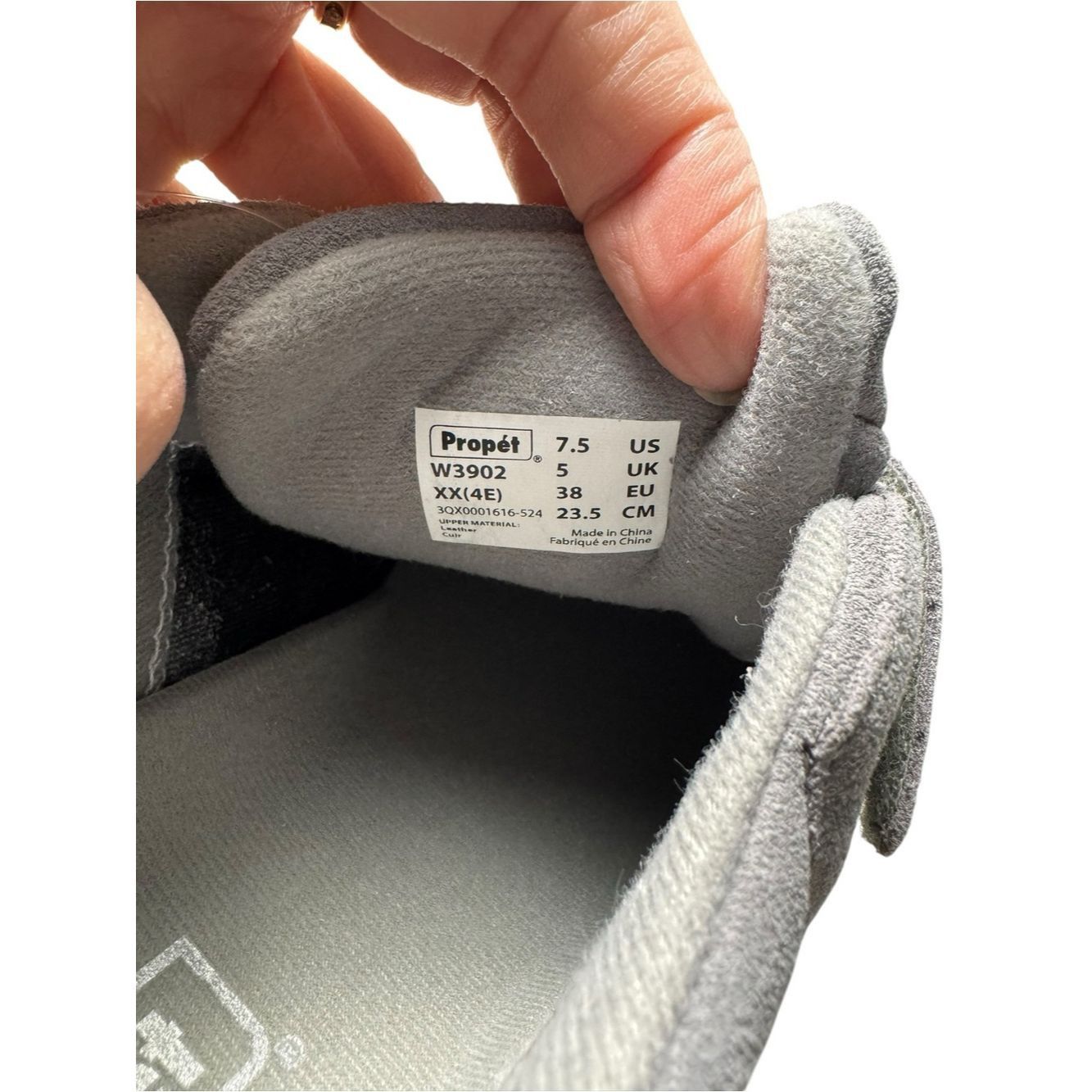 Other NWT New Propét Tour Walking Grey Suede Sneakers Size 7.5 XX Size US 7.5 / IT 37.5 - 5 Thumbnail