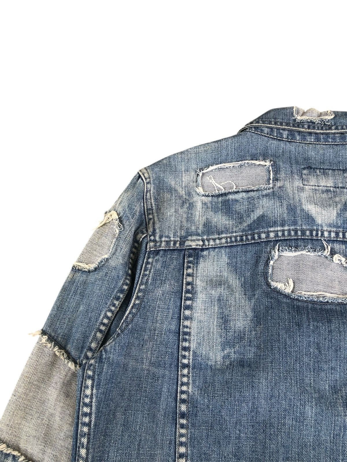 Dolce & Gabbana Dolce & Gabbana Boro Patchwork Distressed Denim Jacket Size US S / EU 44-46 / 1 - 12 Thumbnail