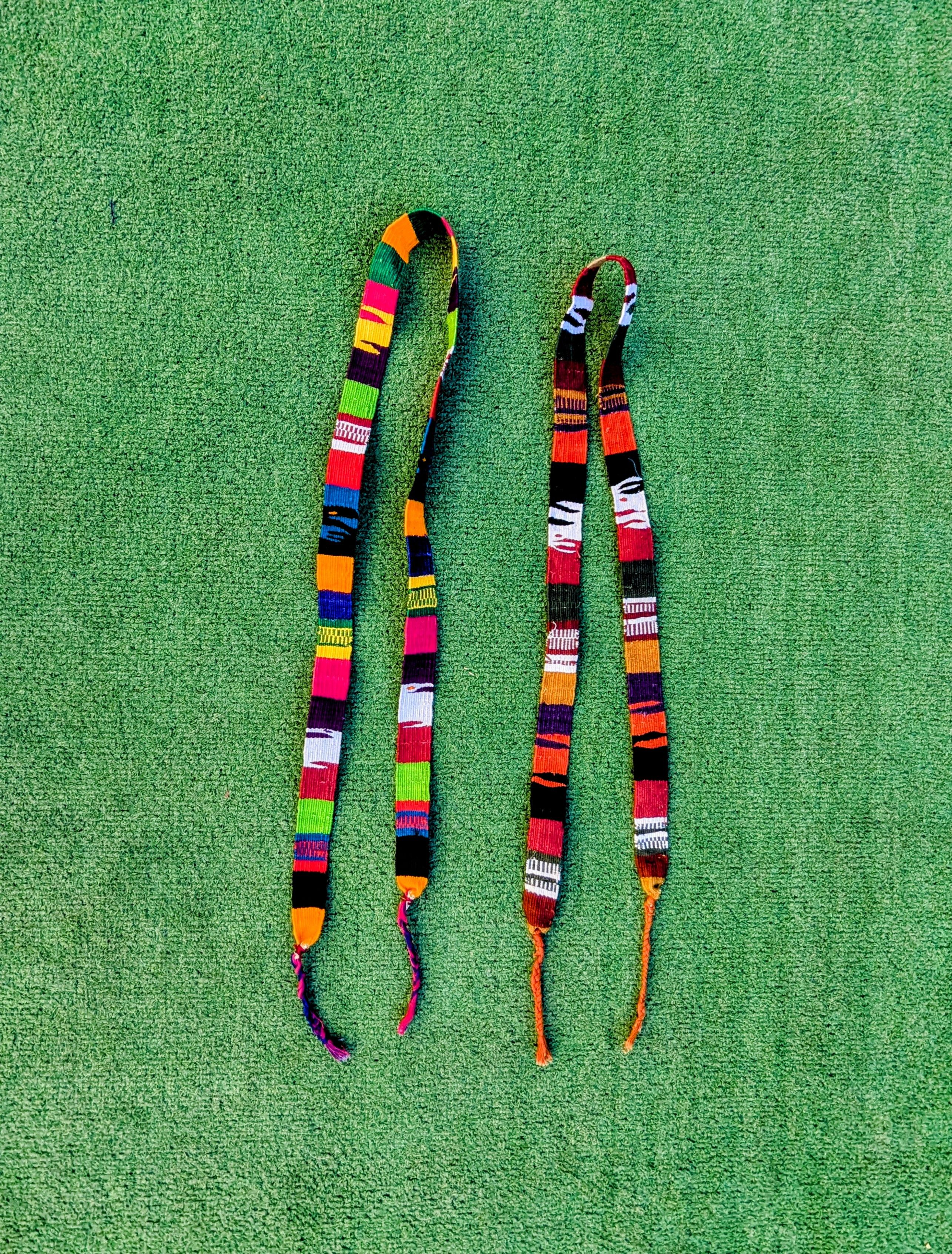 Vintage Guatemala Woven Indigenous Mayan Toto Sash Belt Strap Set Size ONE SIZE - 5 Thumbnail